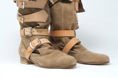 Vivienne Westwood Suede Pirate Boots,  AW 81 Reissue, Size US 5