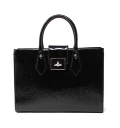 Vivienne Westwood Patent Leather Apollo Shoulder Bag with Detachable Strap