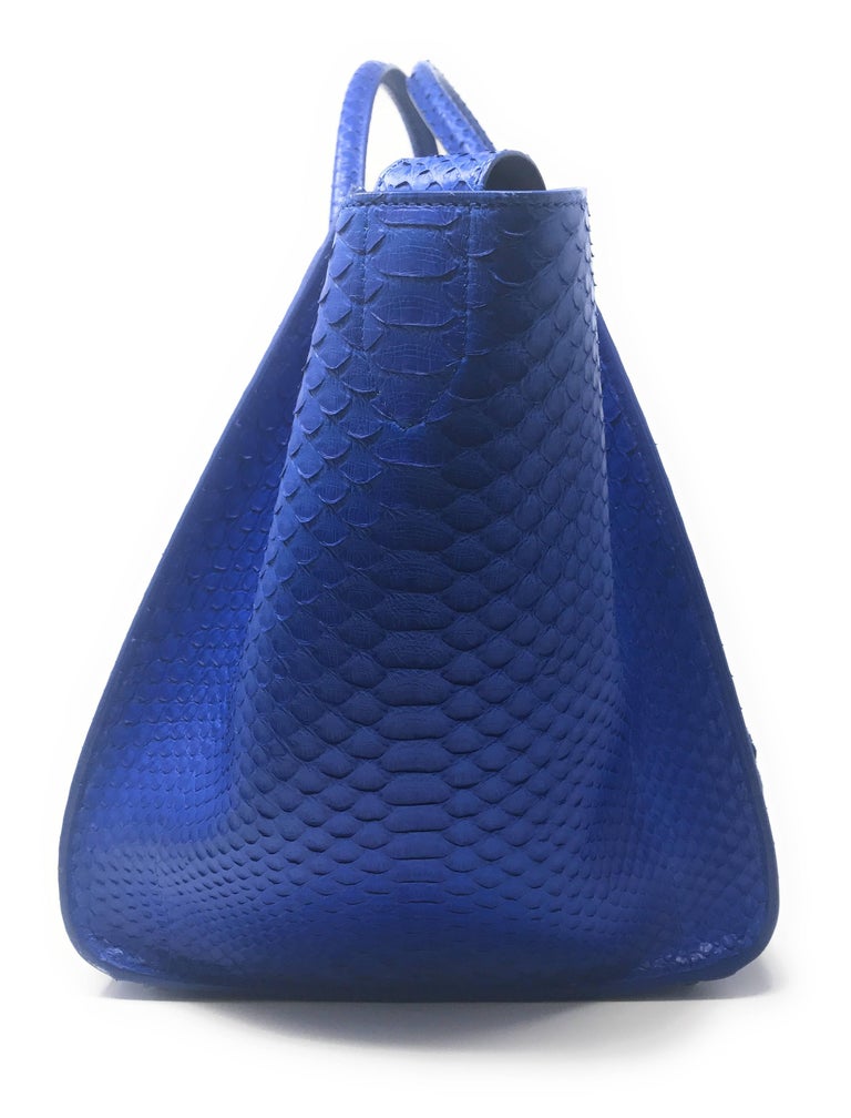 celine blue python bag
