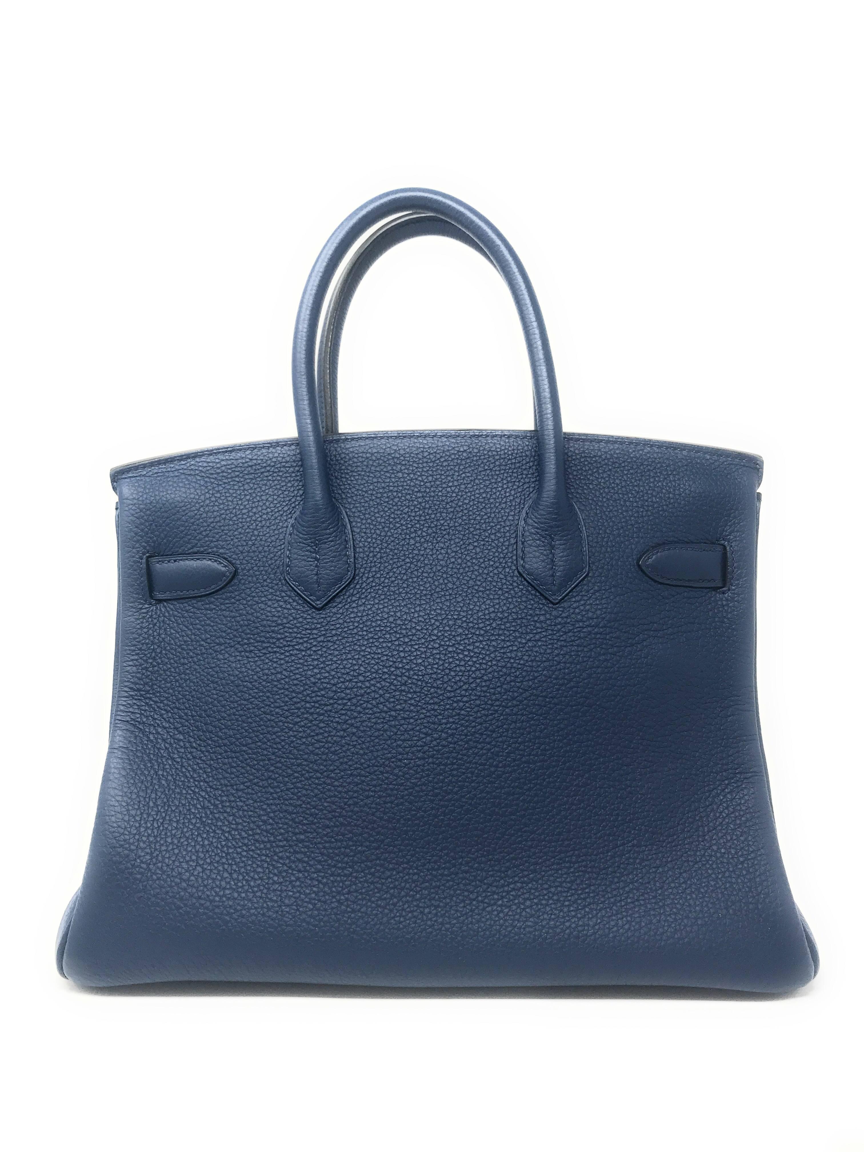 hermes birkin navy blue