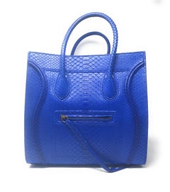 Celine Phantom Blue Python Bag