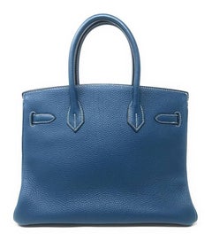 Hermes Birkin 32cm Blue Thalassa