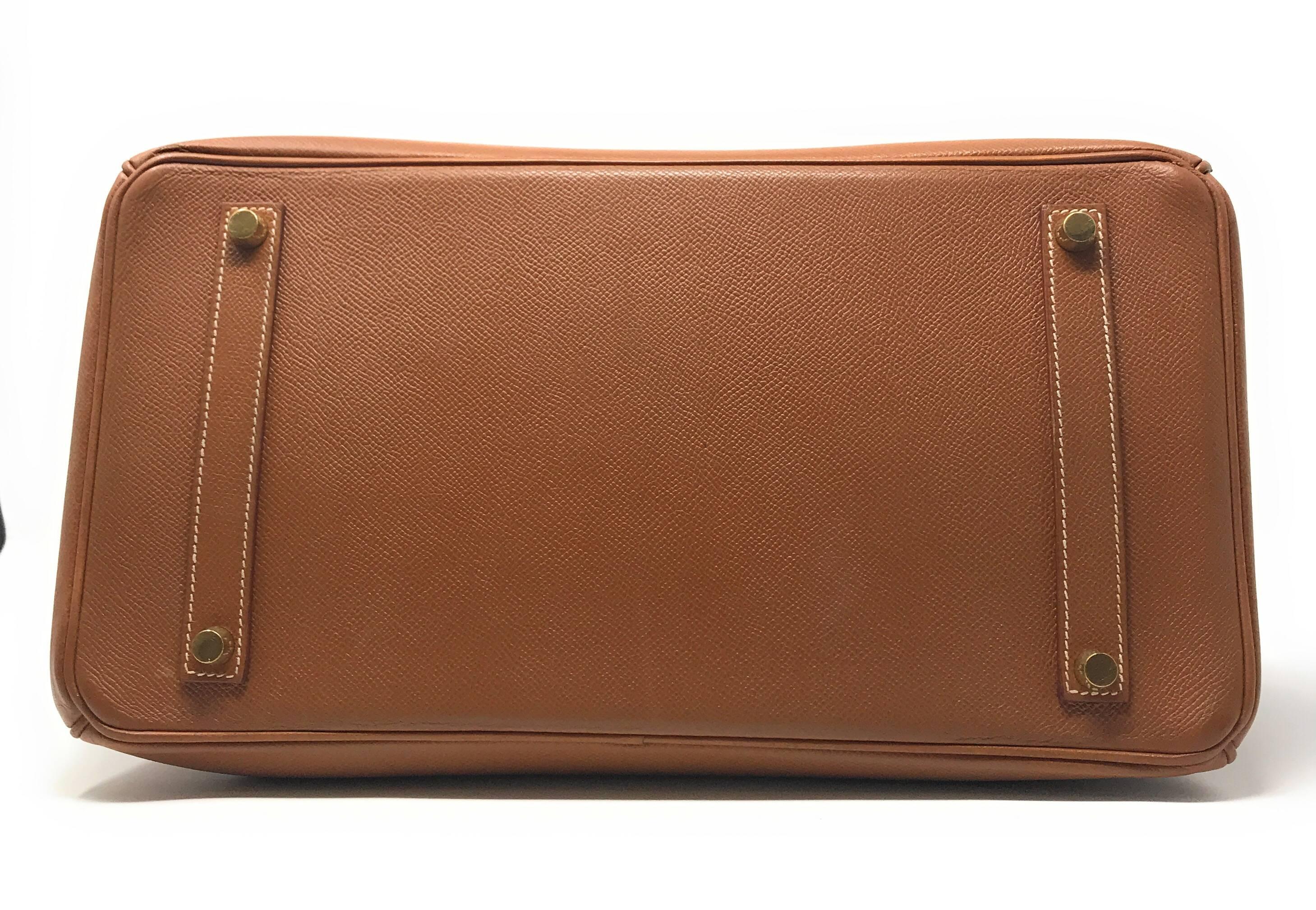 Hermes Birkin 35cm Gold Bag For Sale 2