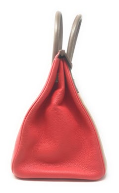 Hermes Birkin 35cm Tricolor Rose Jaipur, Argile and Etoupe