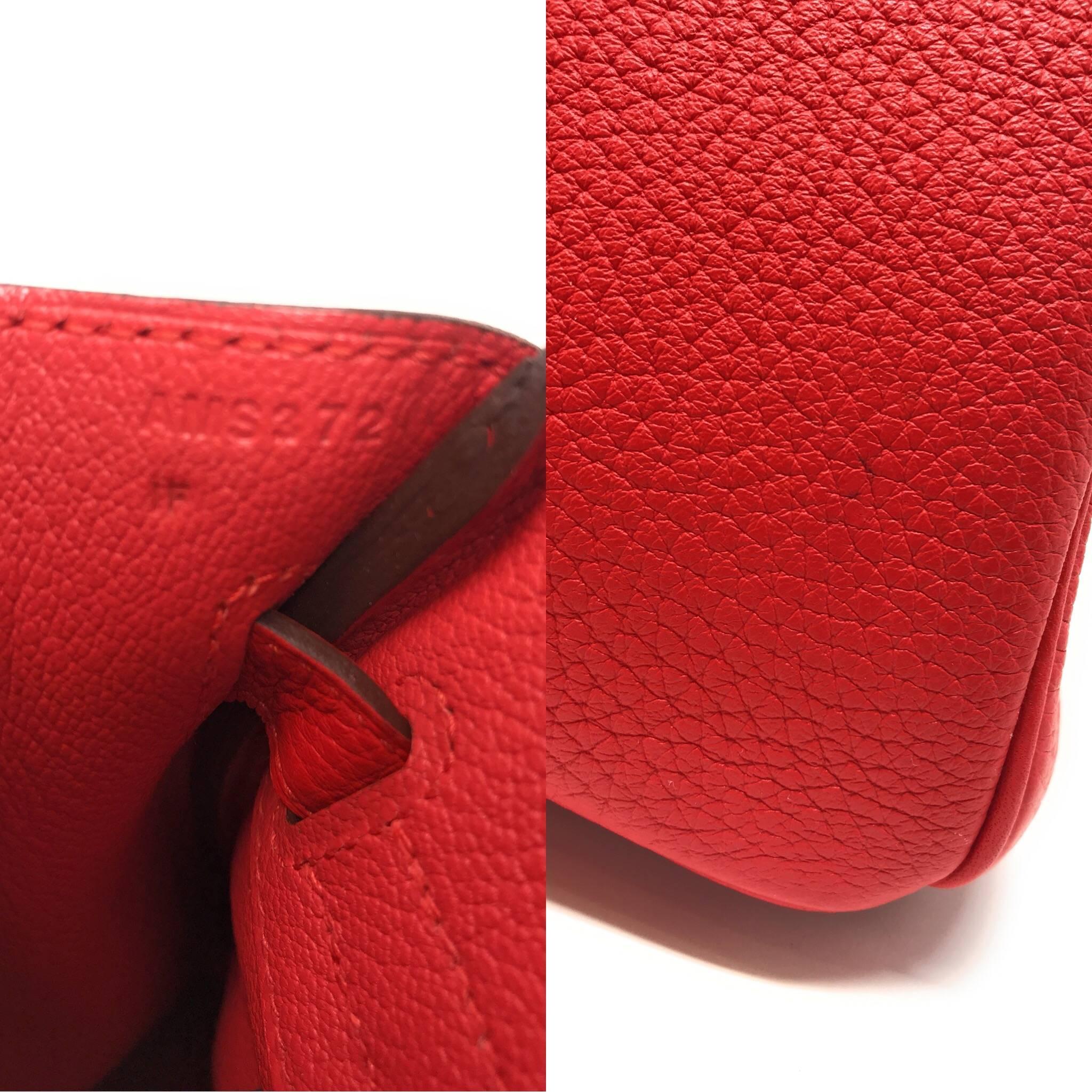 Hermes Birkin 30cm Rouge Tomate In Excellent Condition For Sale In Los Angeles, CA