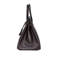 Hermes Birkin 35cm Chocolate Brown Smooth Leather