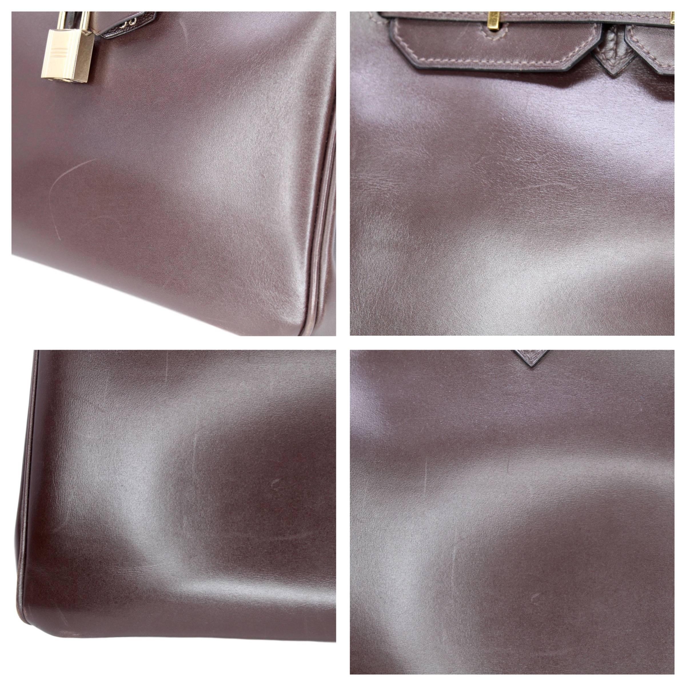Hermes Birkin 35cm Chocolate Brown Smooth Leather For Sale 1