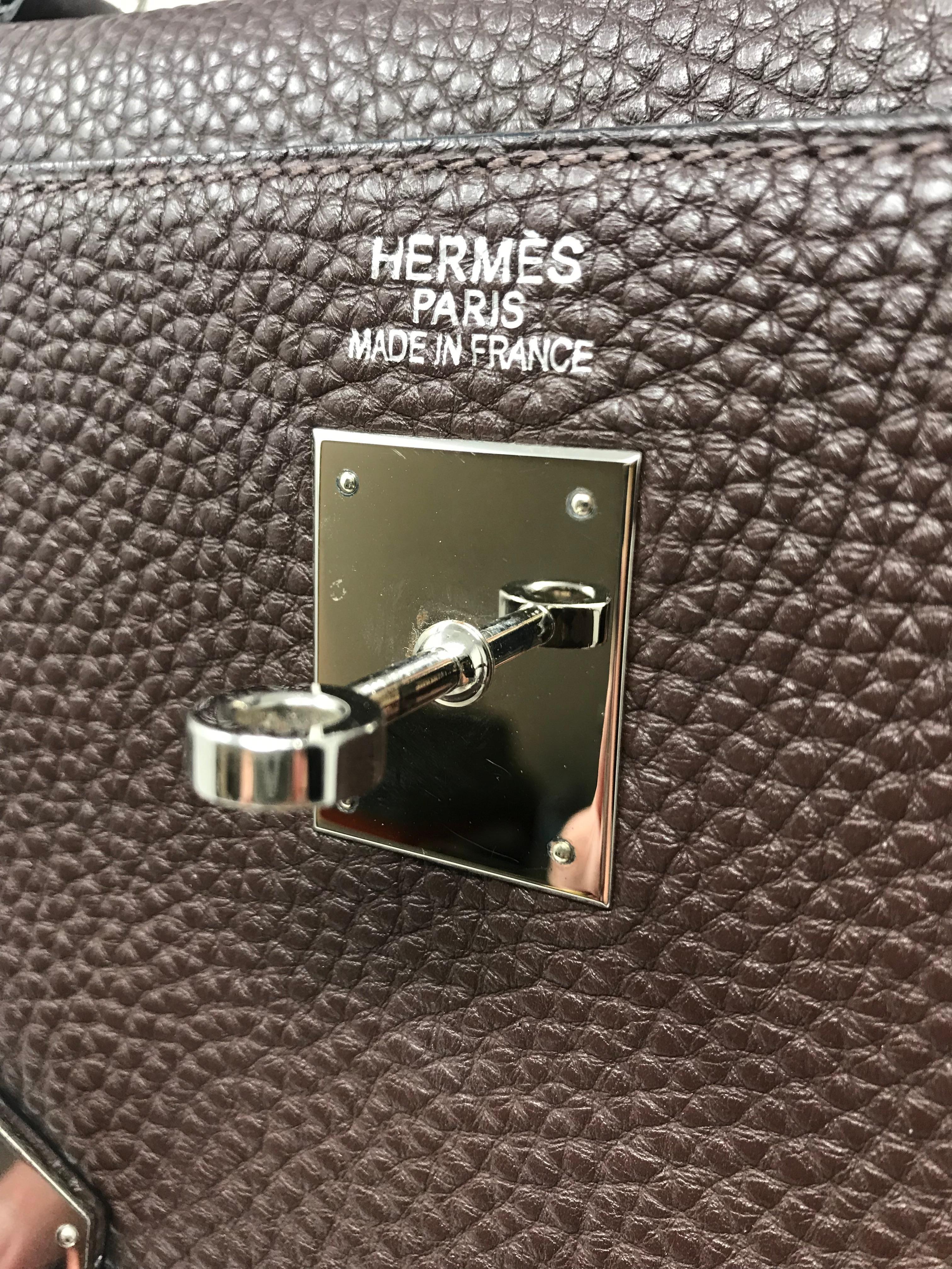 Hermes Kelly 35cm Chocolate Brown For Sale 3
