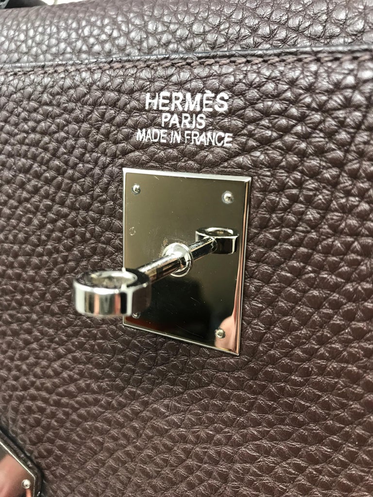 Hermes Kelly 35cm Chocolate Brown For Sale at 1stDibs