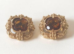 Valentino costume earrings, 1980's
