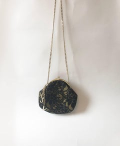 Versace Jeans Couture black lace purse. 1990's