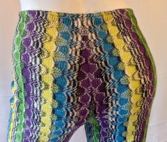 Missoni vintage, exclusive  wave lace fabric, pant boots, S/M.