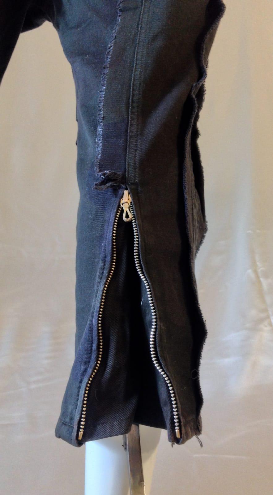 Gianfranco Ferré drop crotch black jeans, c 2010 For Sale 5