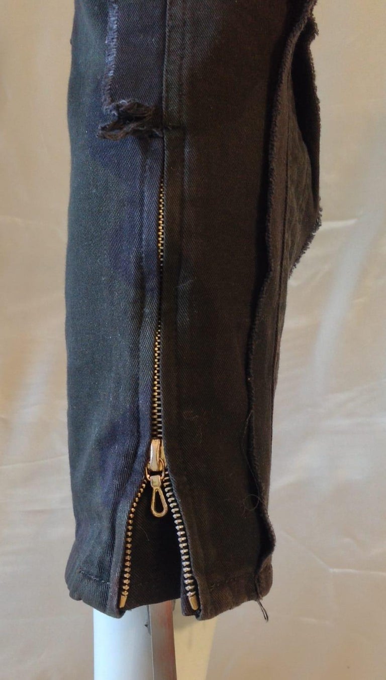 Gianfranco Ferré drop crotch black jeans, c 2010 For Sale at 1stDibs