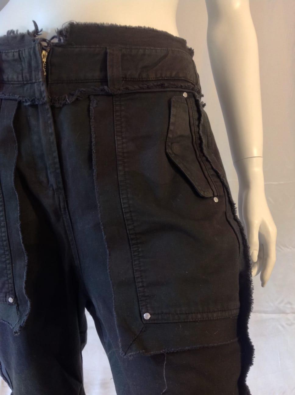 Gianfranco Ferré drop crotch black jeans, c 2010 For Sale 1