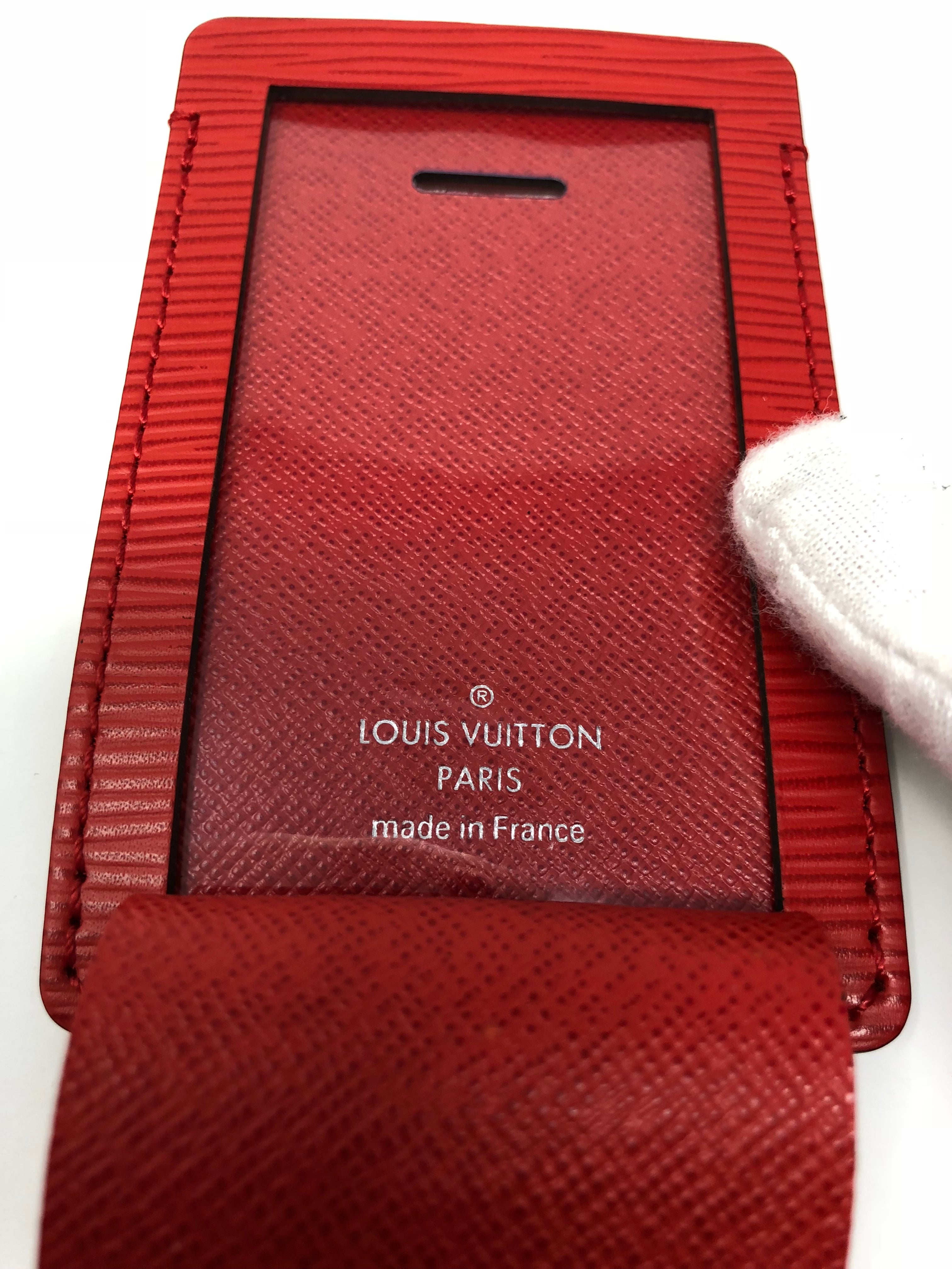 supreme lv luggage tag