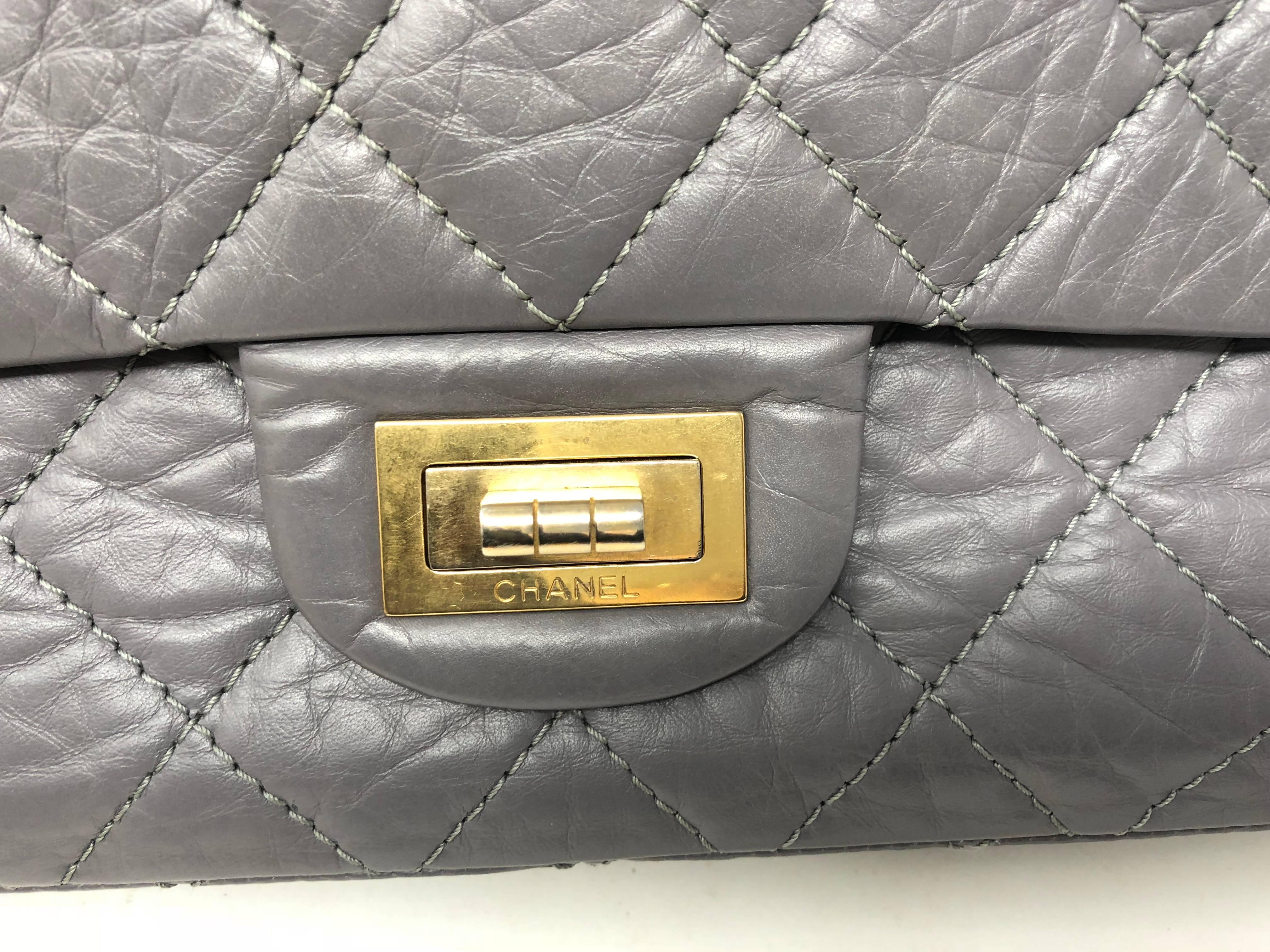 Chanel Gray Reissue 2.55 Flap Bag 4