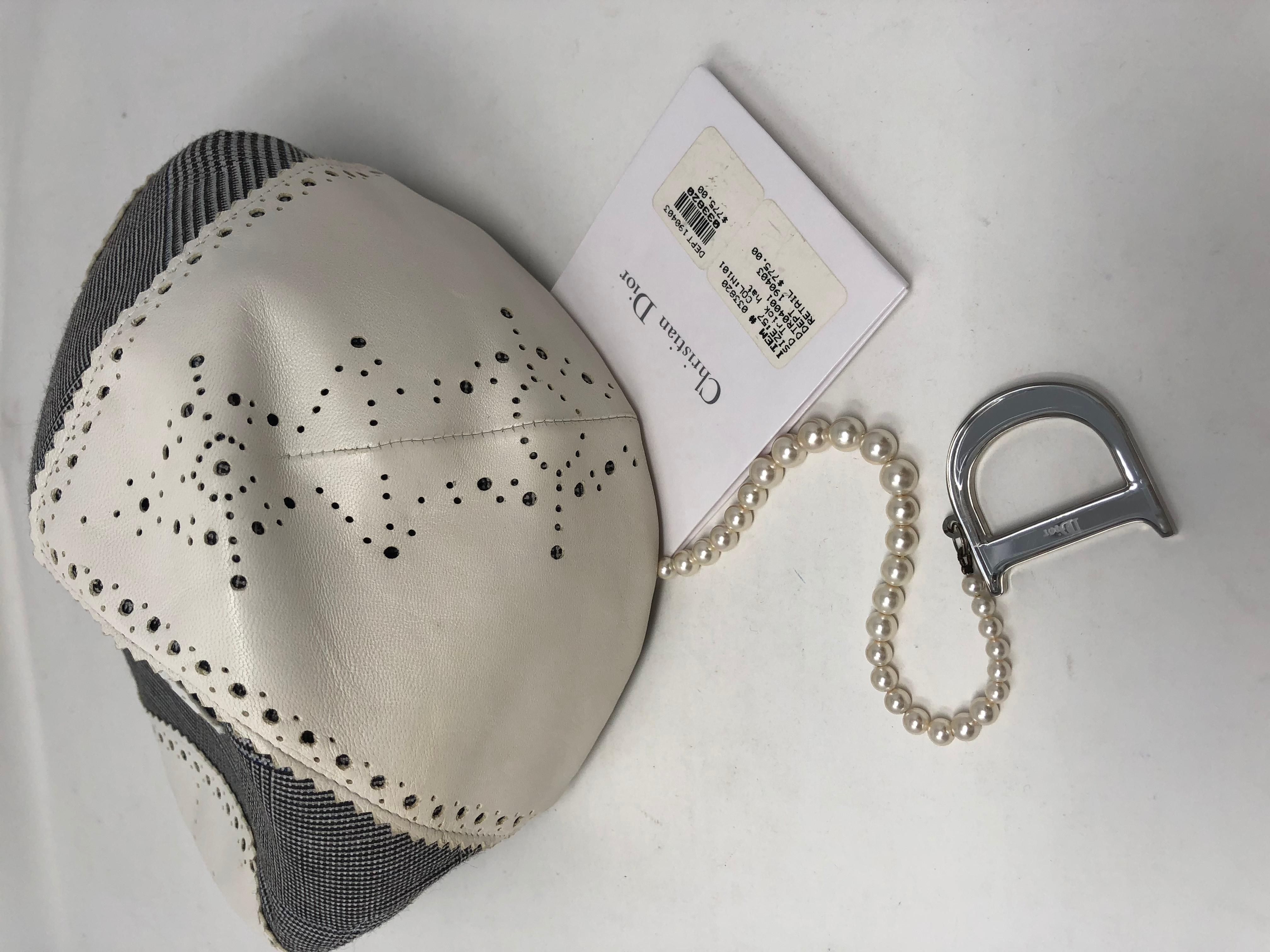 Christian Dior D Trick Hat  In New Condition In Athens, GA