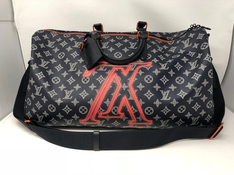 Louis Vuitton Upside Down Keepall Bandouliere 50 Bag at 1stdibs