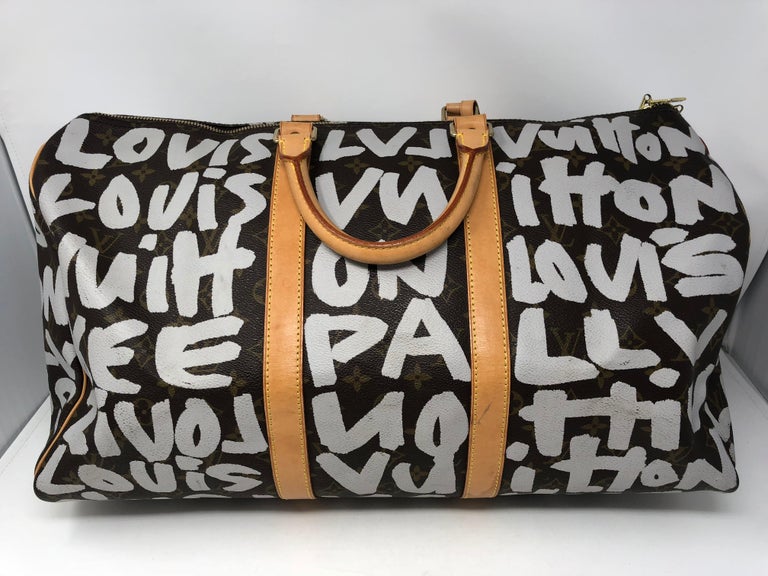Stephen Sprouse x Louis Vuitton Orange Monogram Graffiti Keepall 50  QJBBBB2TOB009