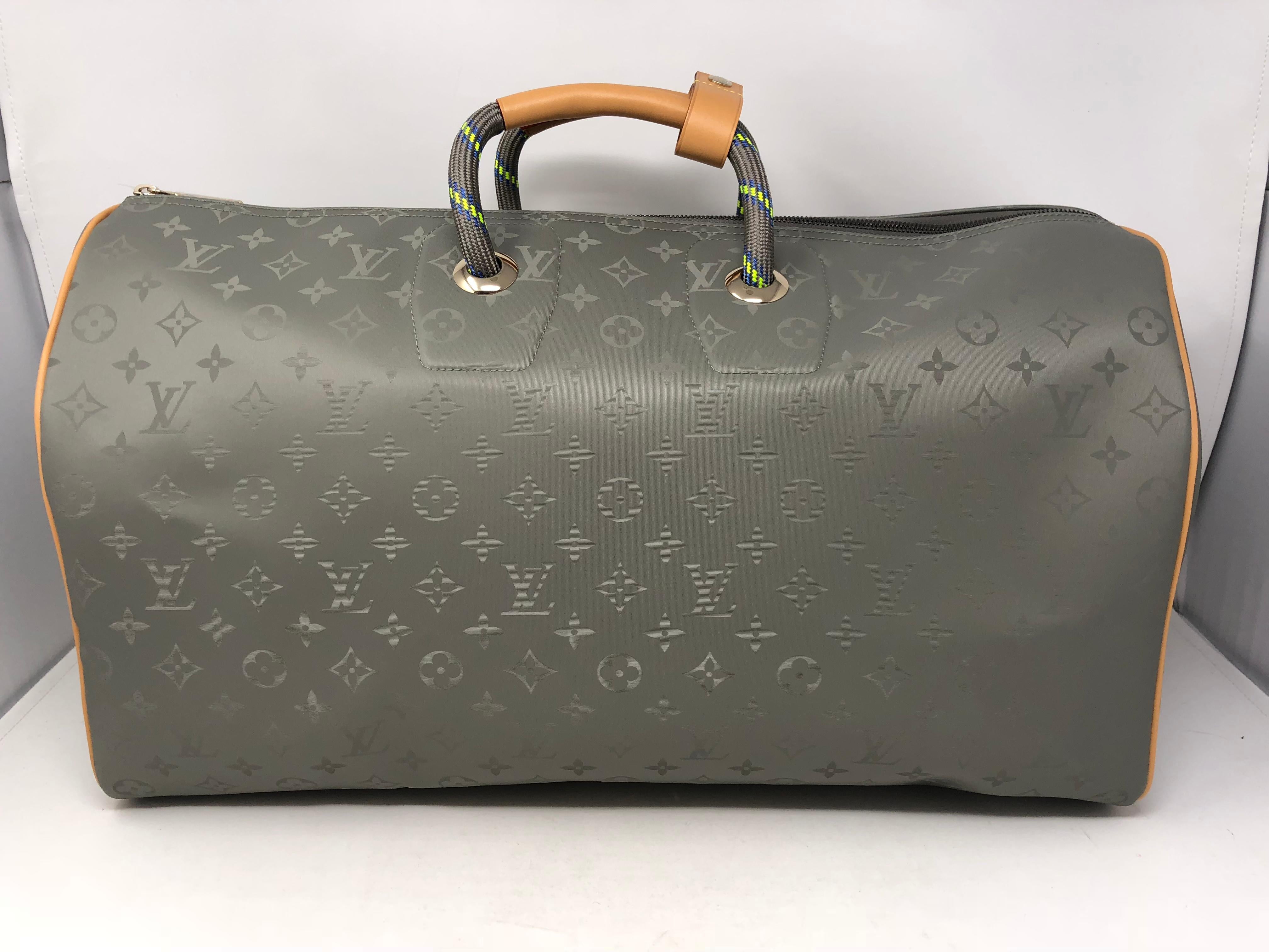 louis vuitton titanium keepall