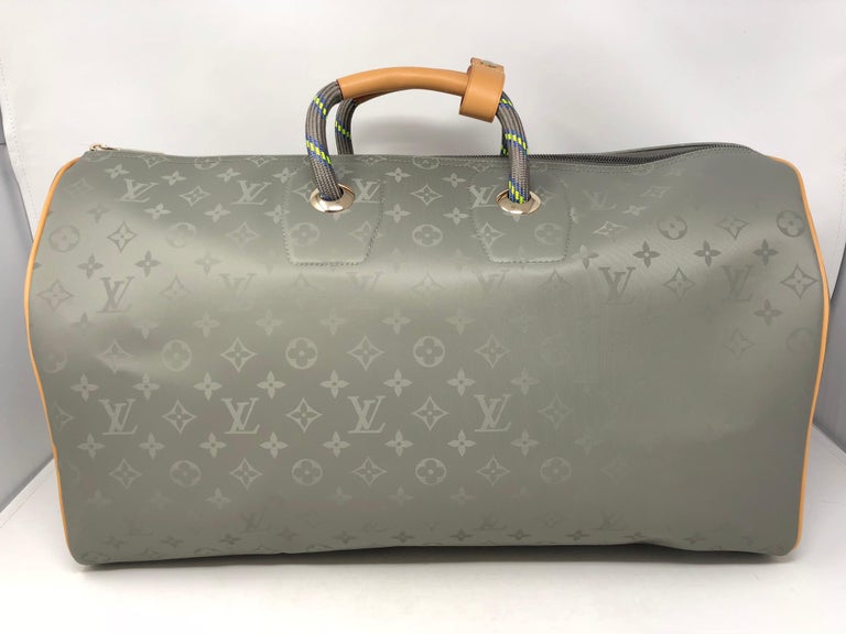 Louis Vuitton Monogram Titanium Keepall Bandouliere 50 - Grey Weekenders,  Bags - LOU787250