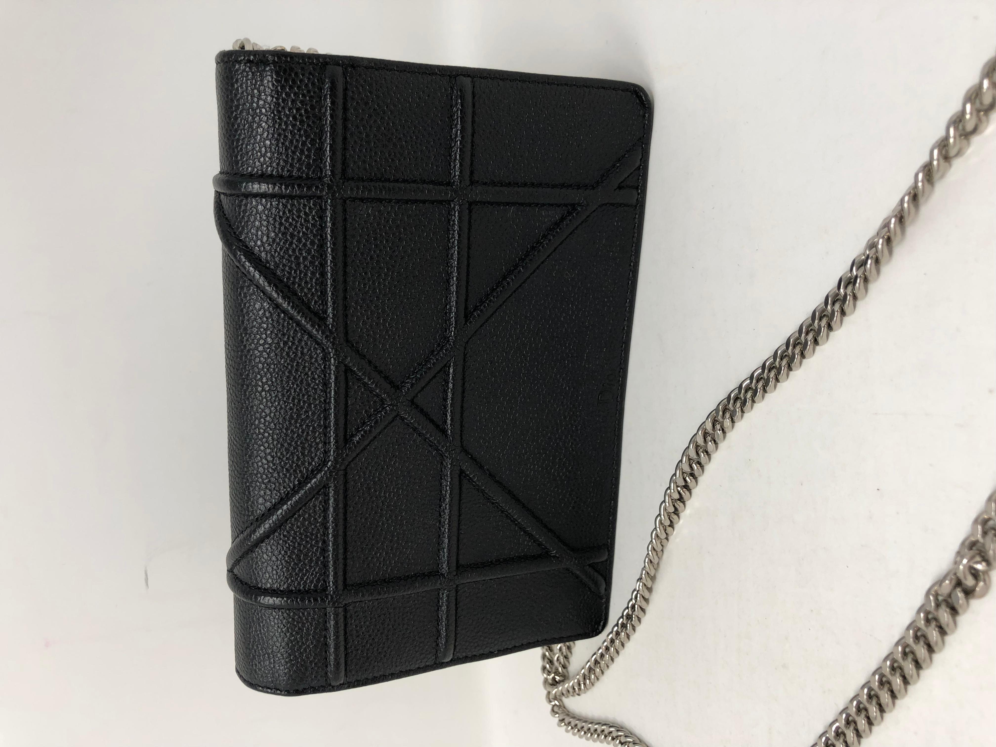 Christian Dior Diorama Black Mini Crossbody Bag 2