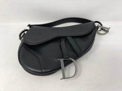Christian Dior Black Saddle Bag