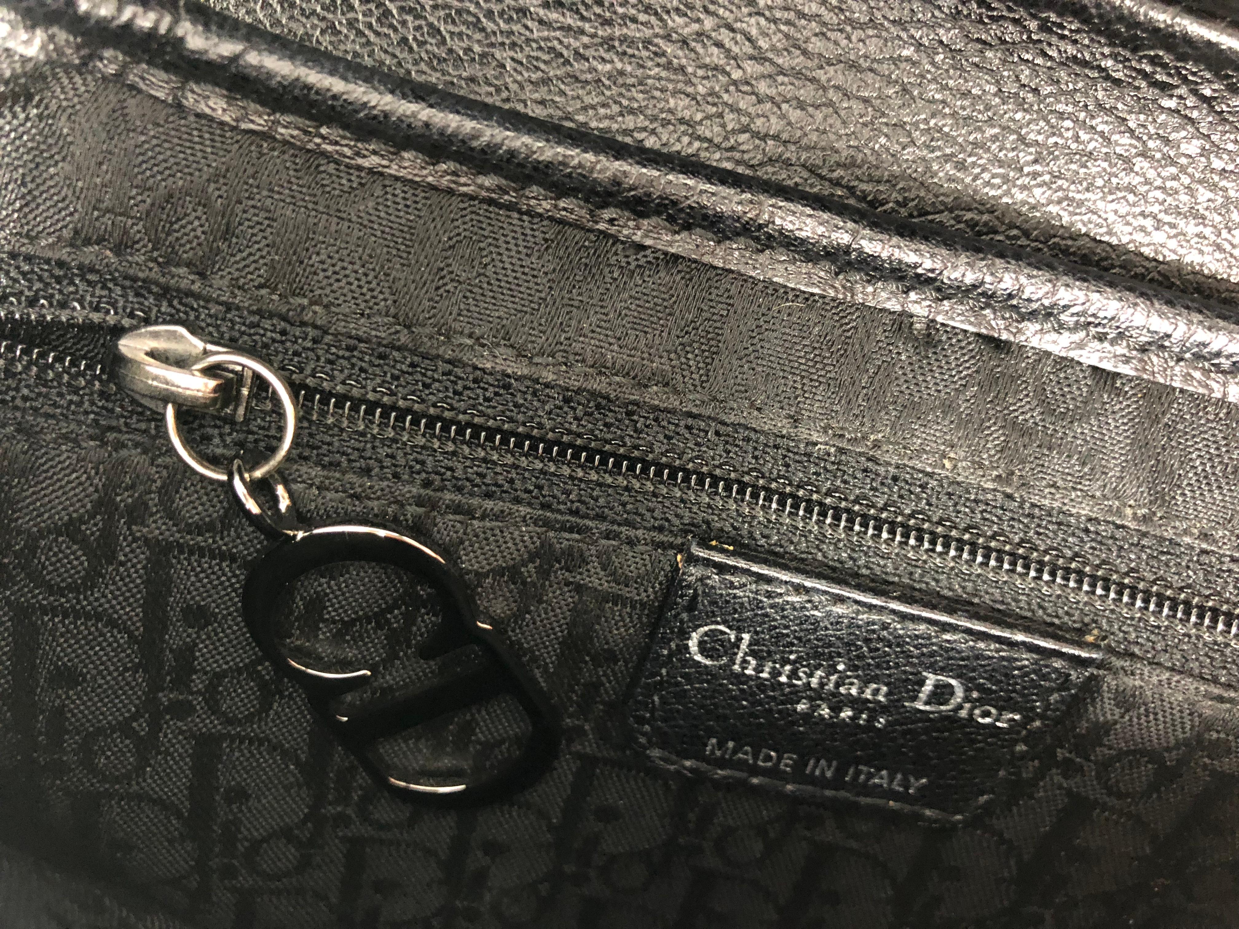 Christian Dior Black Saddle Bag 6