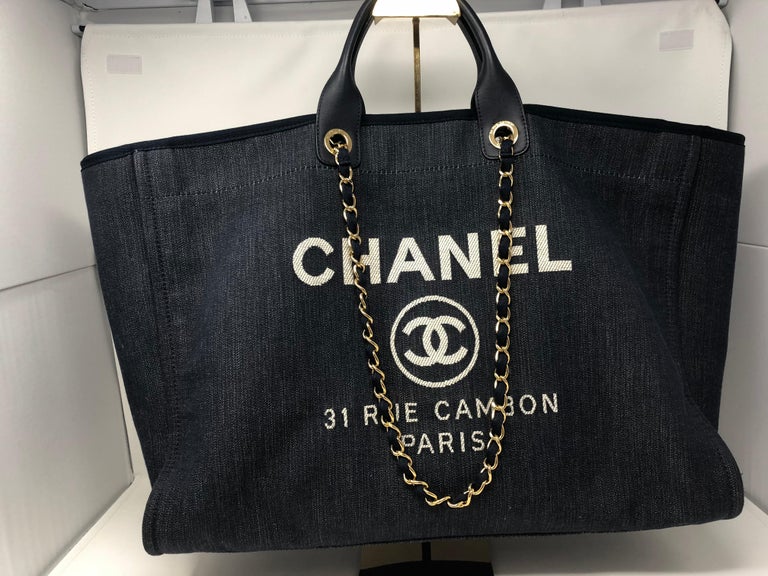 Chanel Deauville Tote XL Bag at 1stDibs