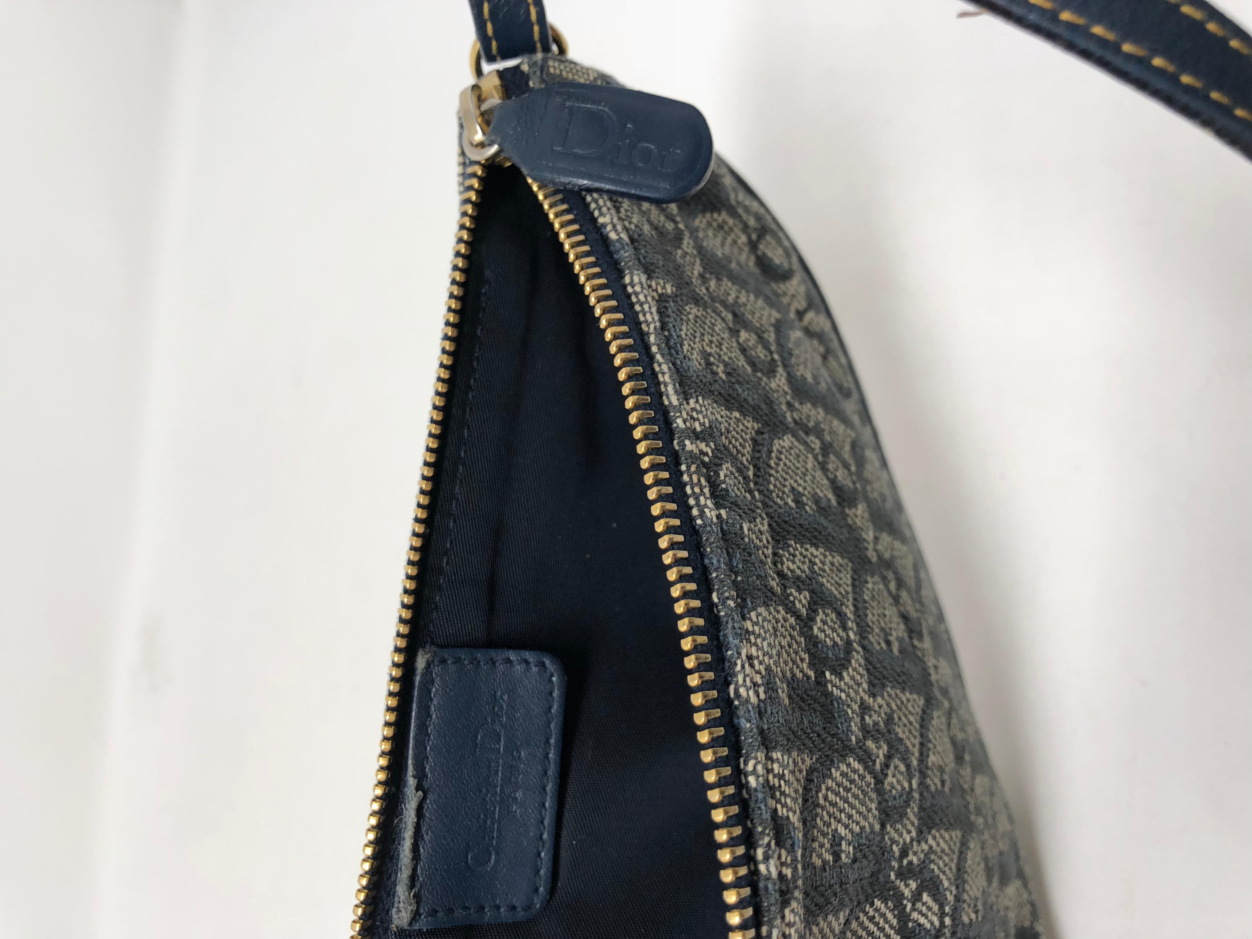 Christian Dior Monogram Denim Saddle Bag 3