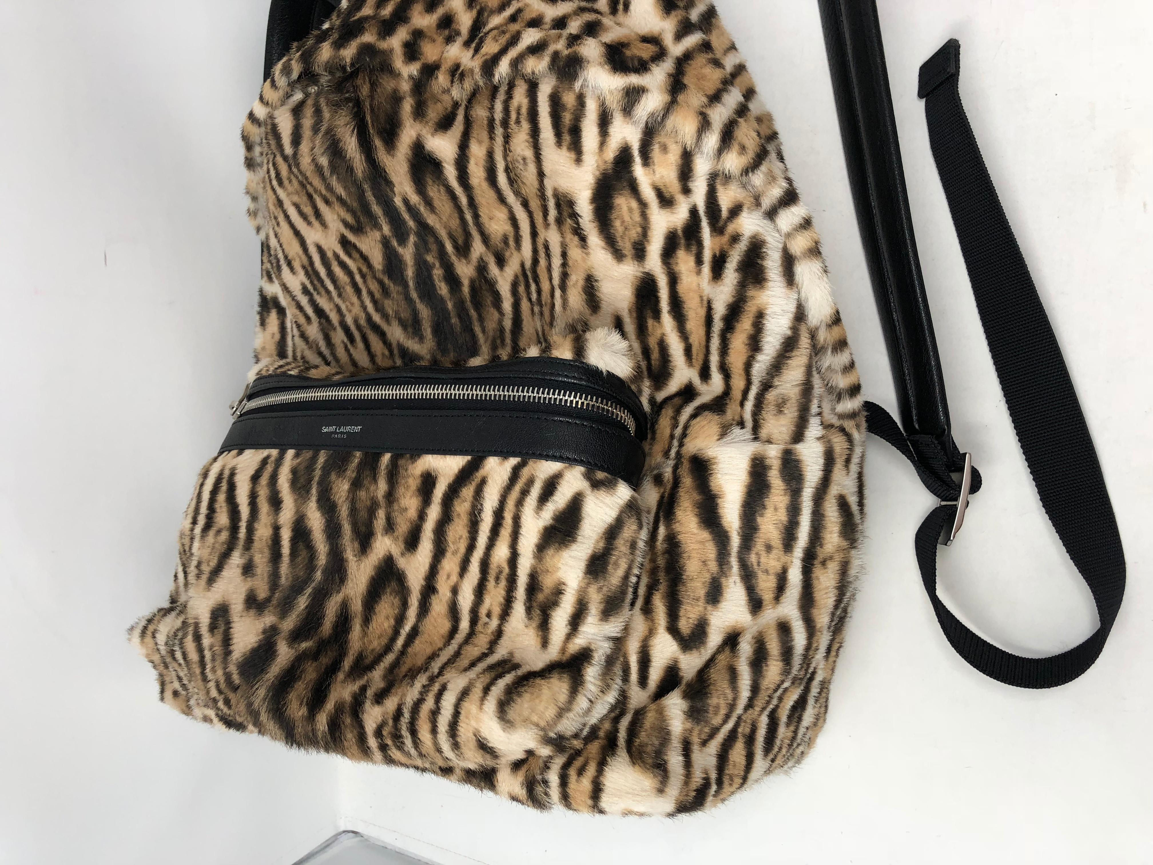 YSL Leopard Backpack  1