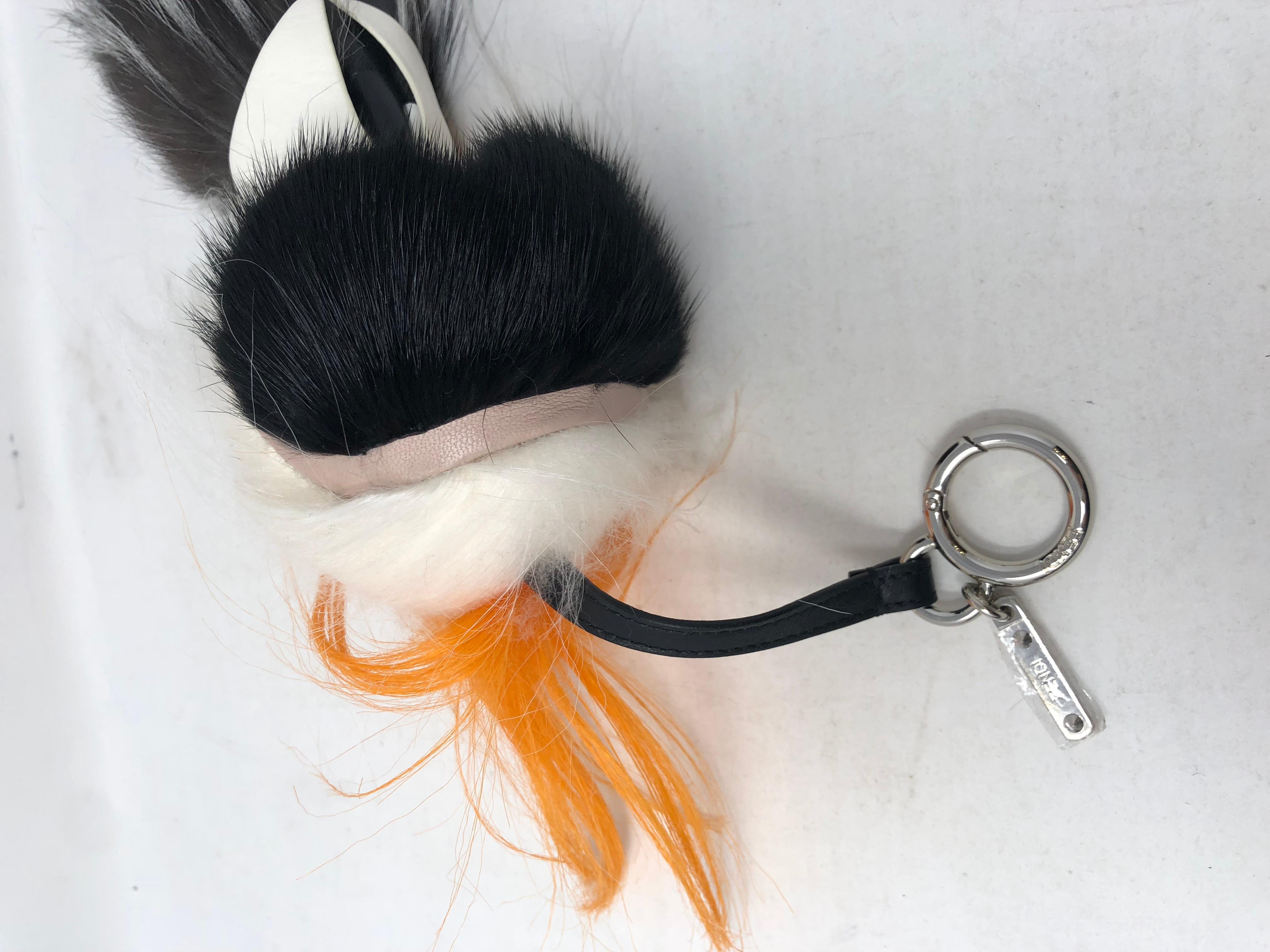 Women's or Men's Fendi Fur Karlito Keychain Holder