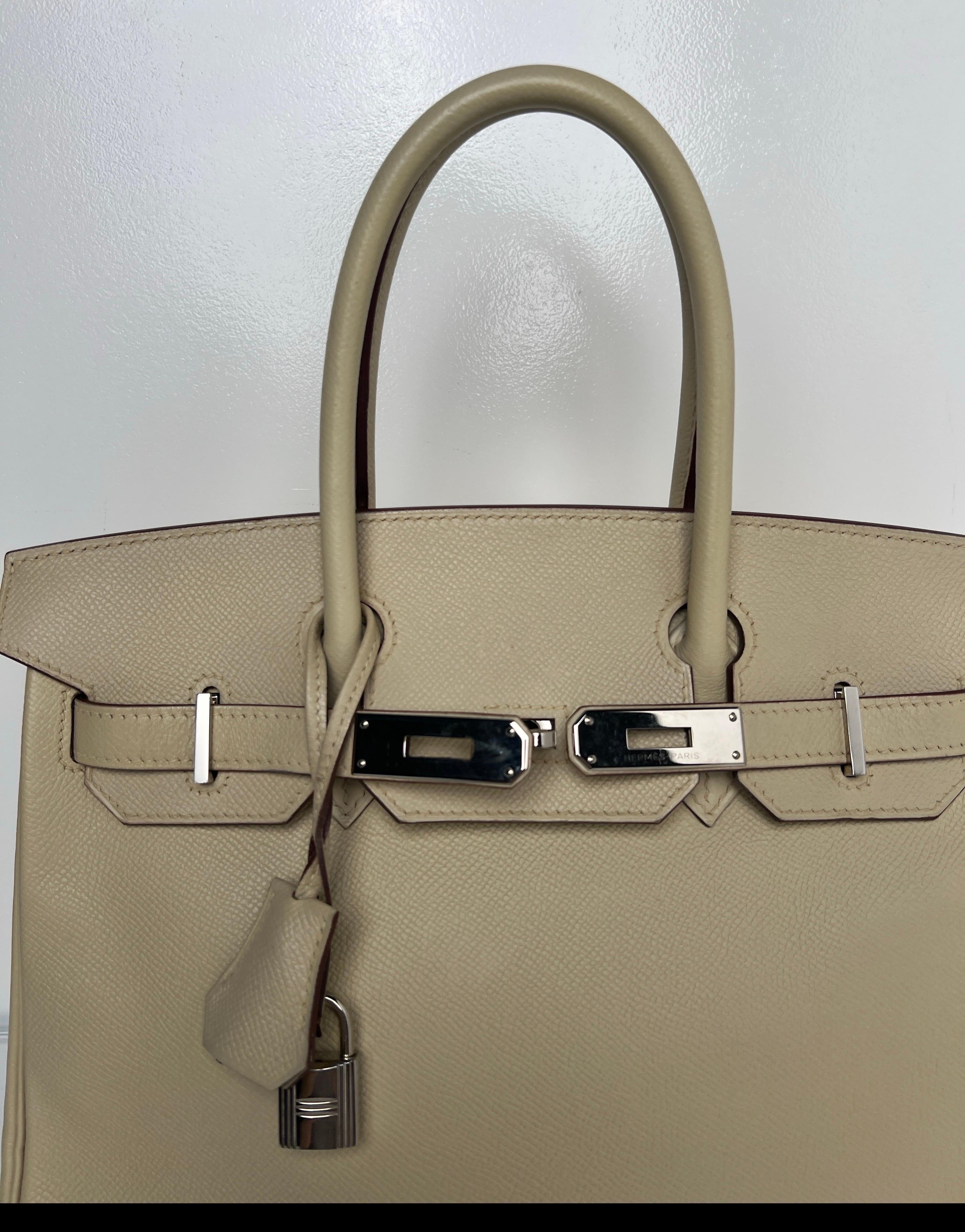 Marron Sac Hermes Parchemin Birkin 30