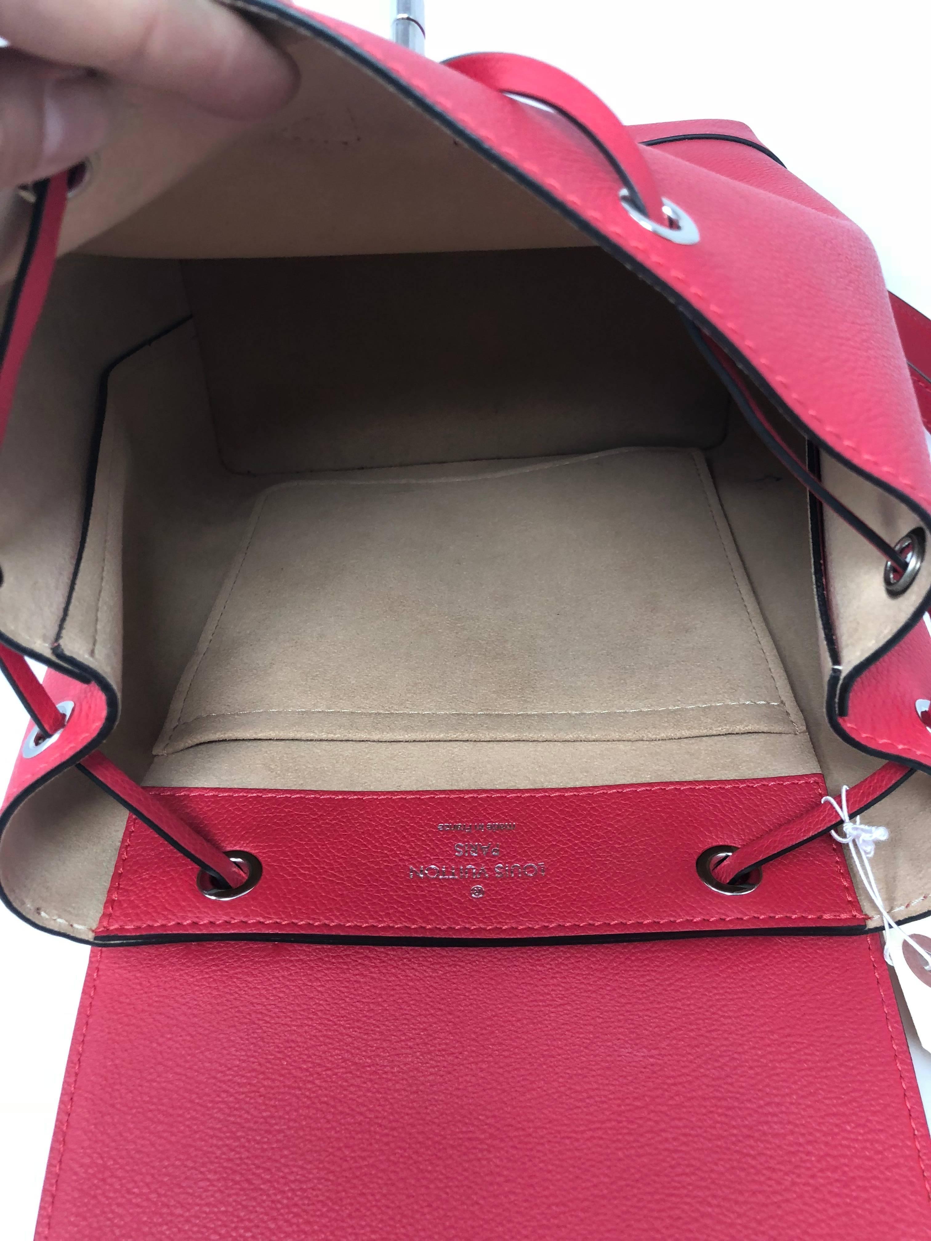 Red Louis Vuitton Poppy Backpack 