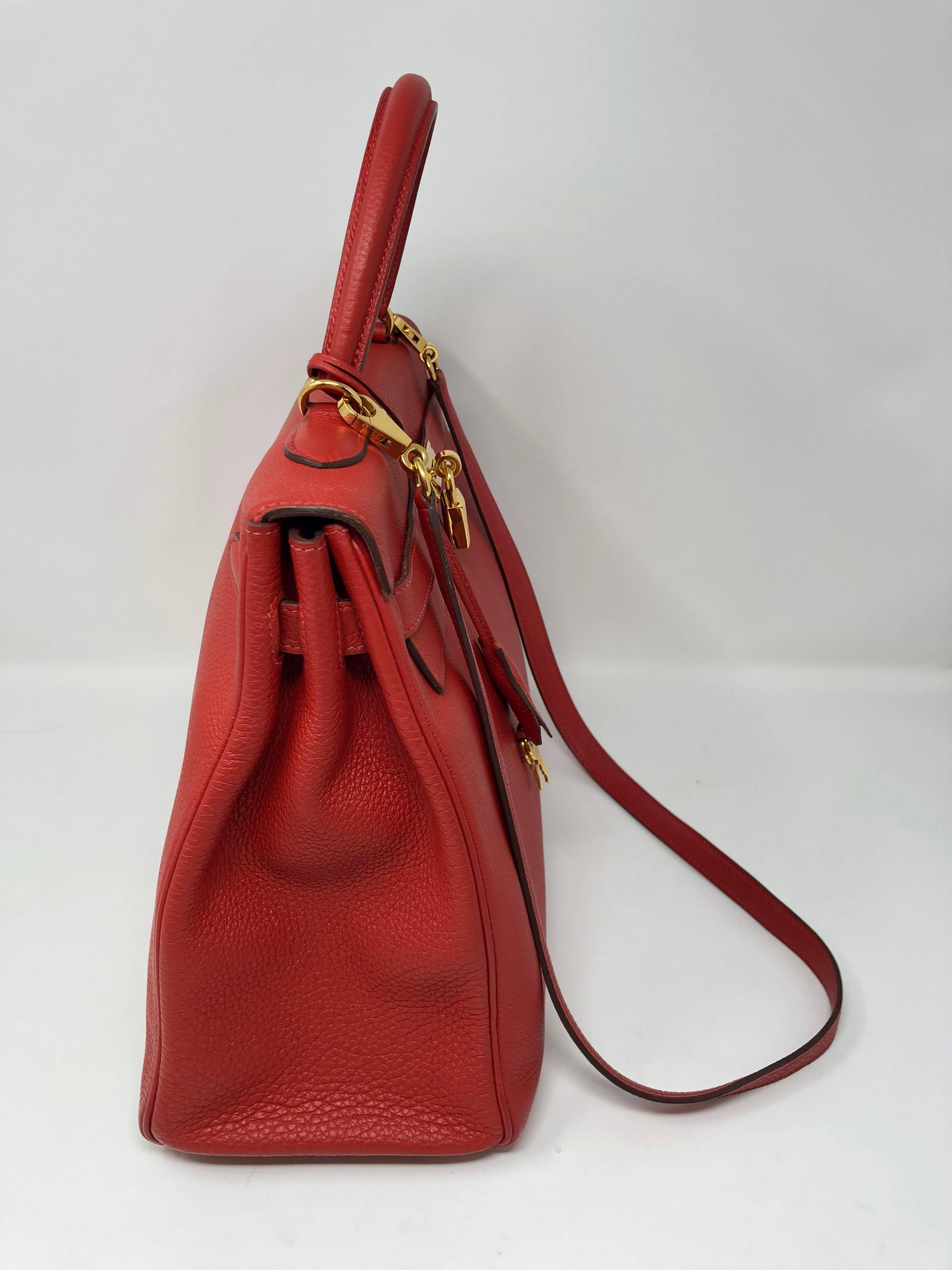 Hermes Geranium Red Kelly 35  3