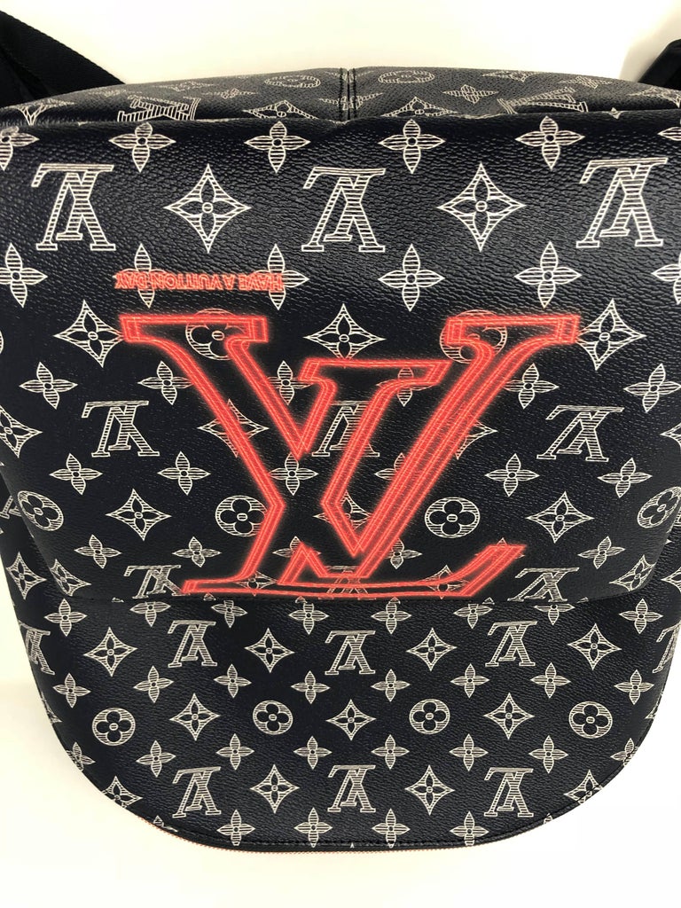 Louis Vuitton Apollo Backpack Limited Edition Upside Down Monogram Ink Blue