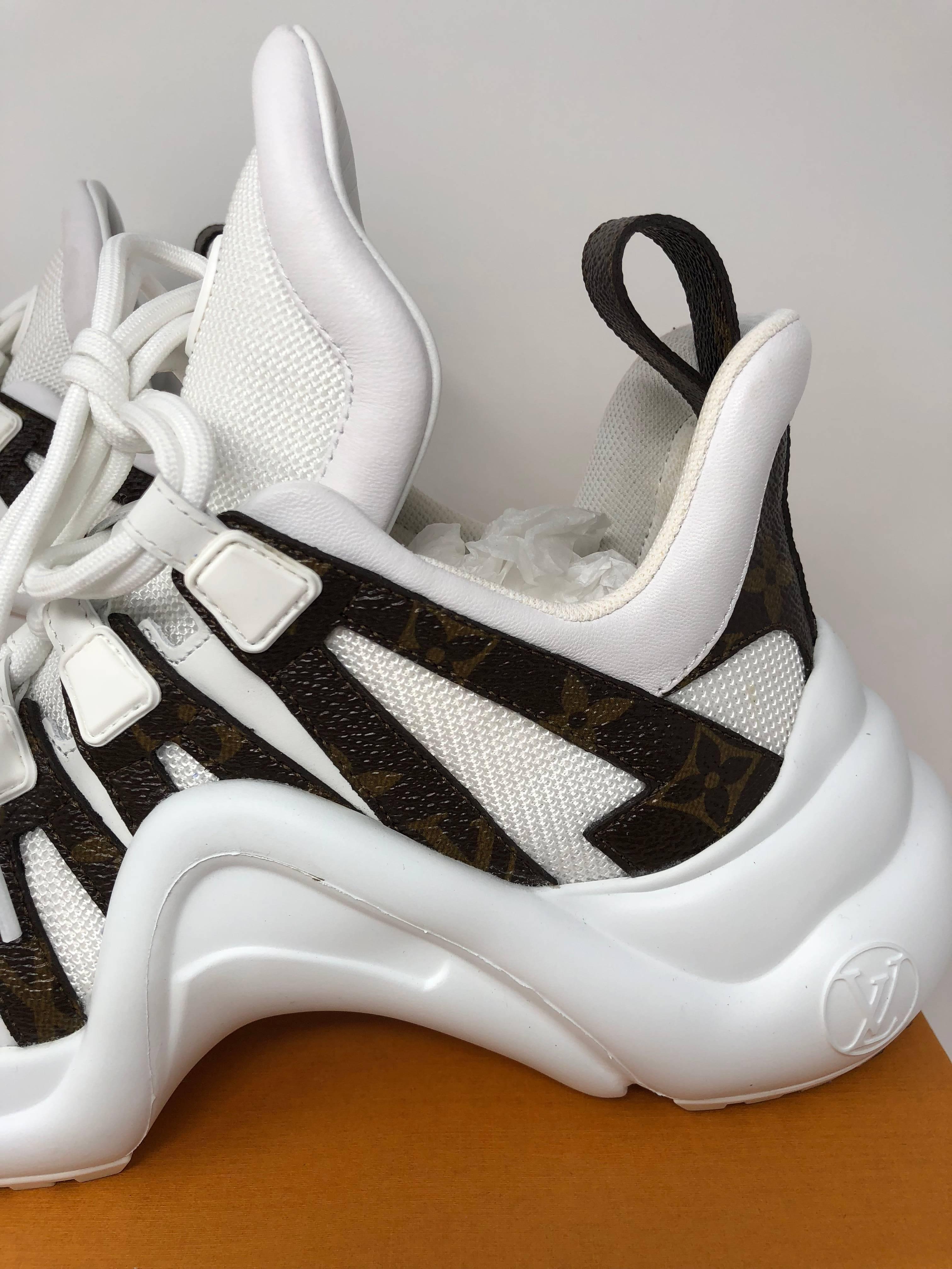 Gray Louis Vuitton Cloth Trainers