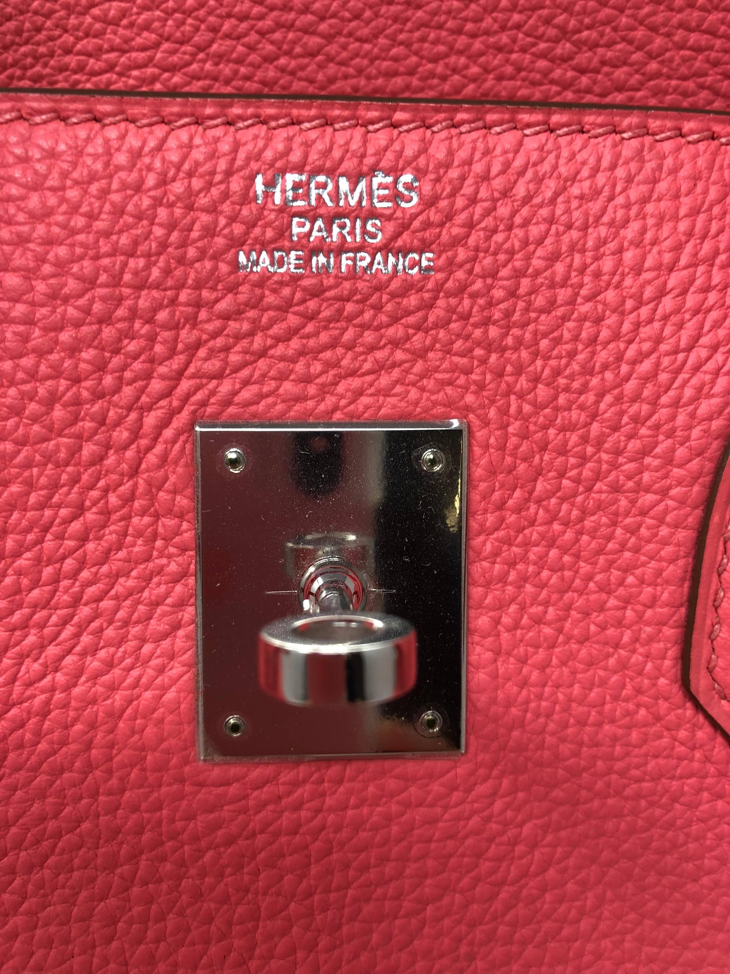 Women's or Men's Hermes Bubblegum Pink Birkin 35 Bag