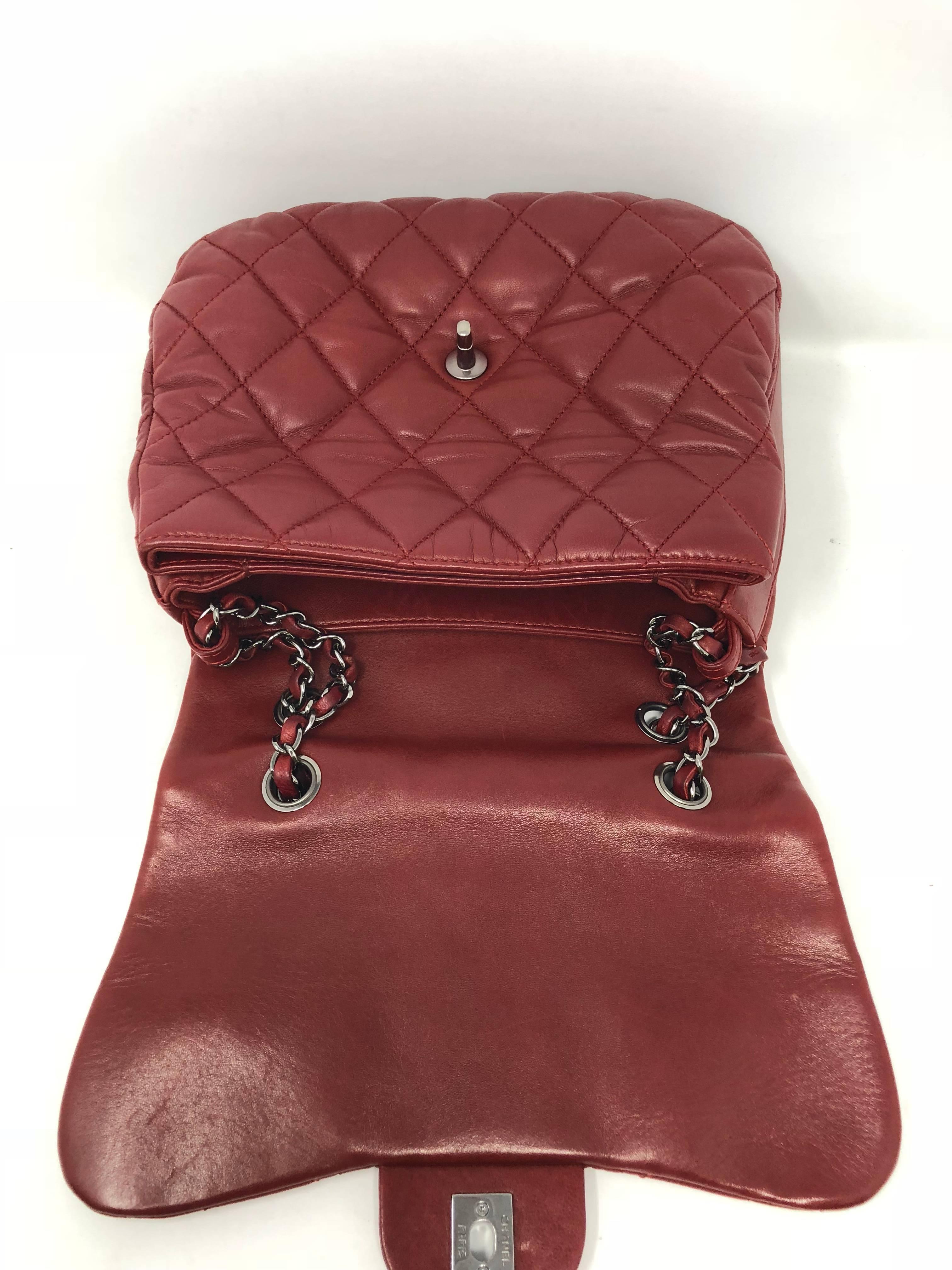 Chanel Rote Blasenledertasche 5