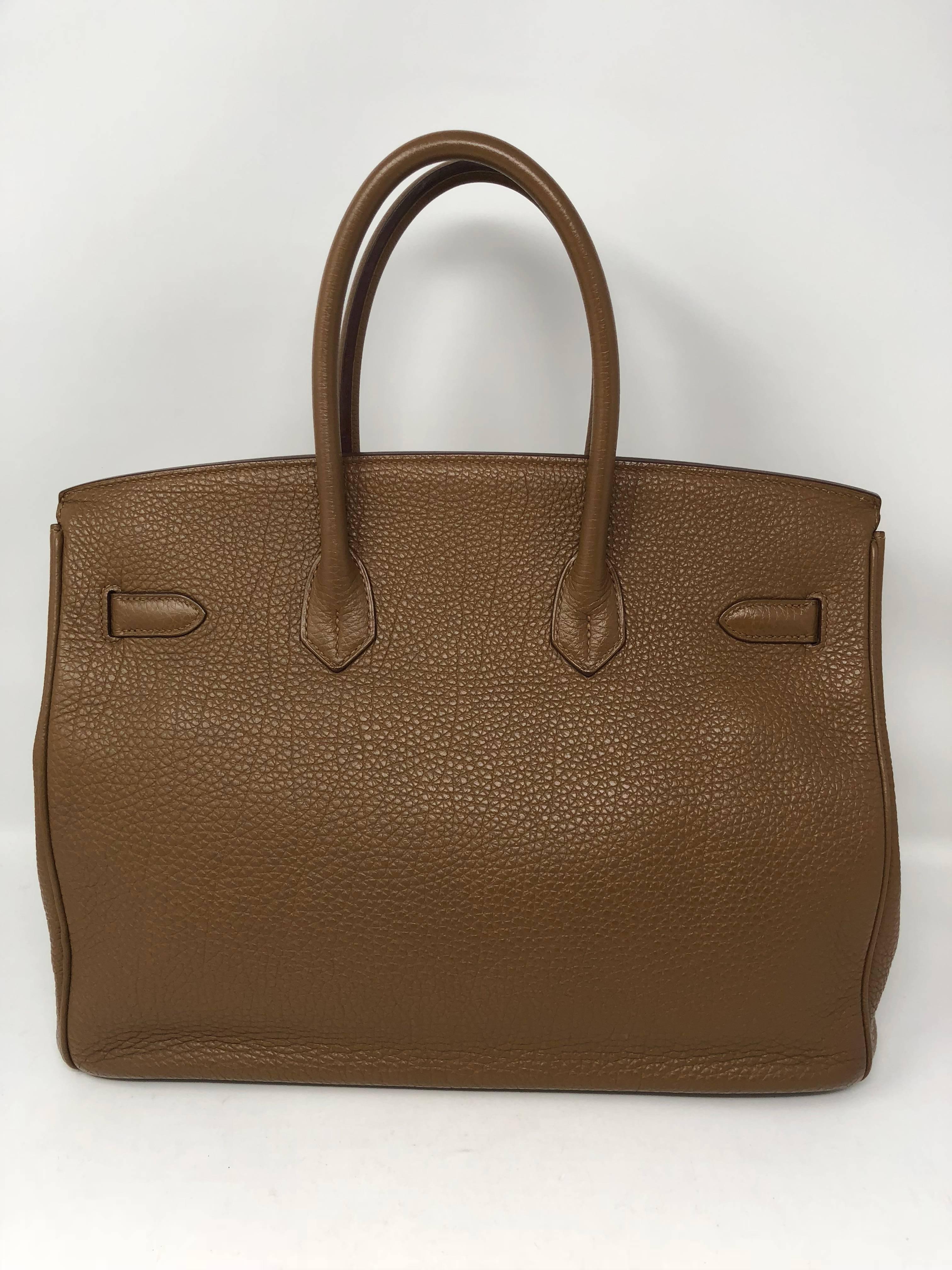 Brown Hermes Birkin 35 Alezan Togo