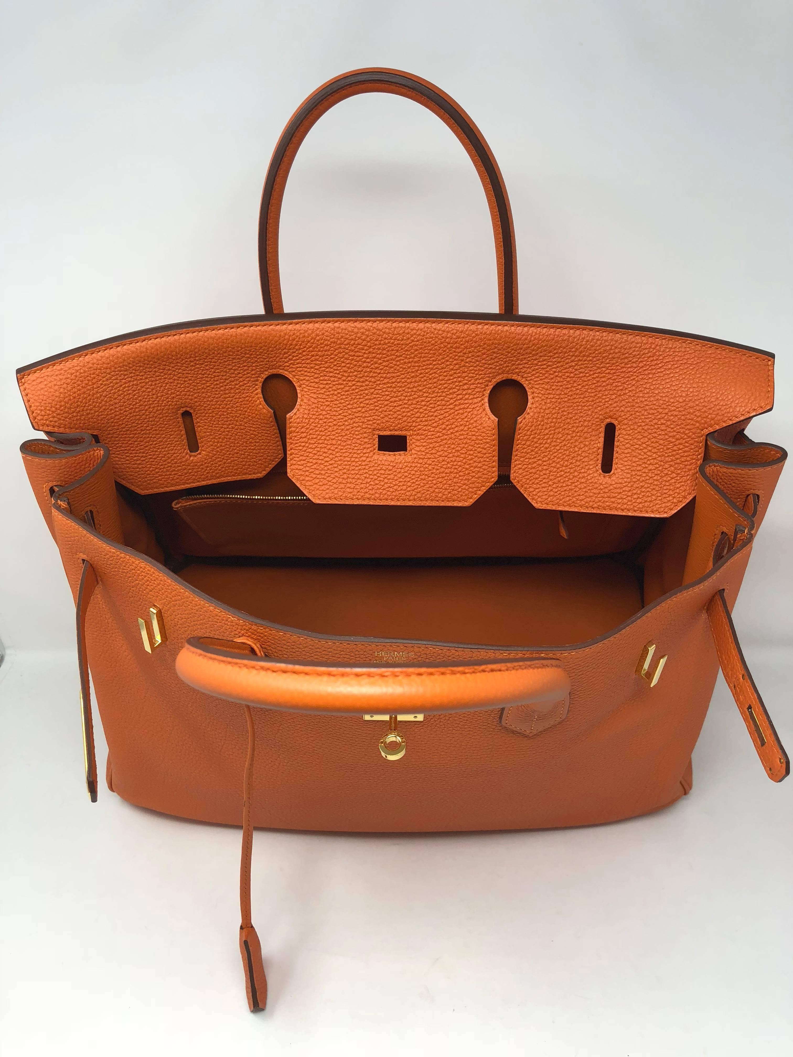 Hermes Birkin 40 Orange  5