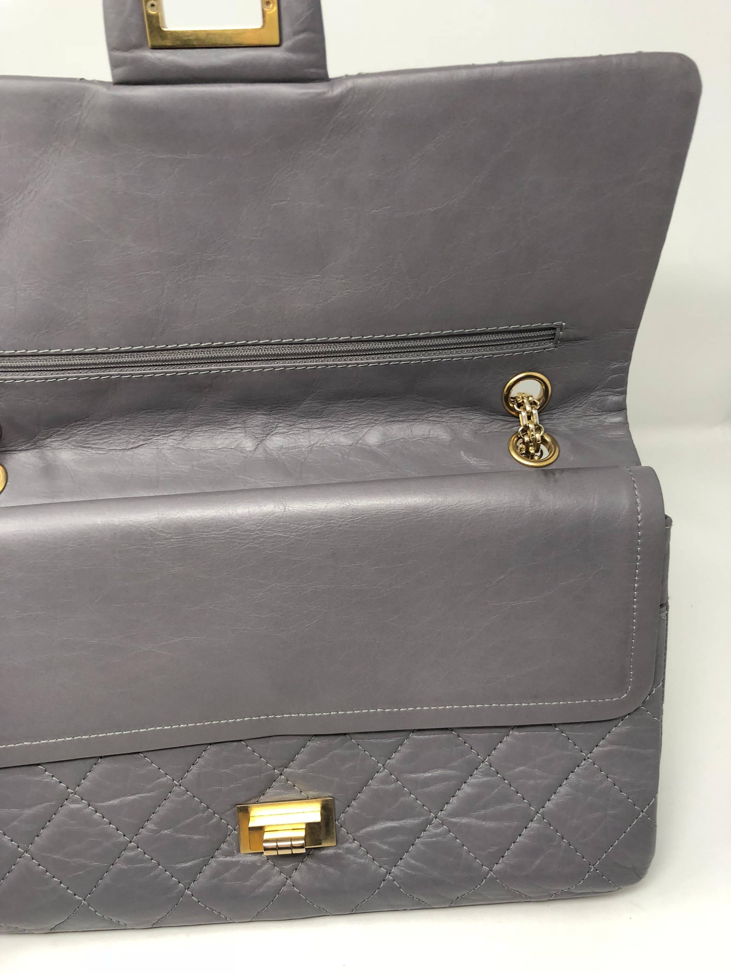 Chanel Gray Reissue 2.55 Flap Bag 5