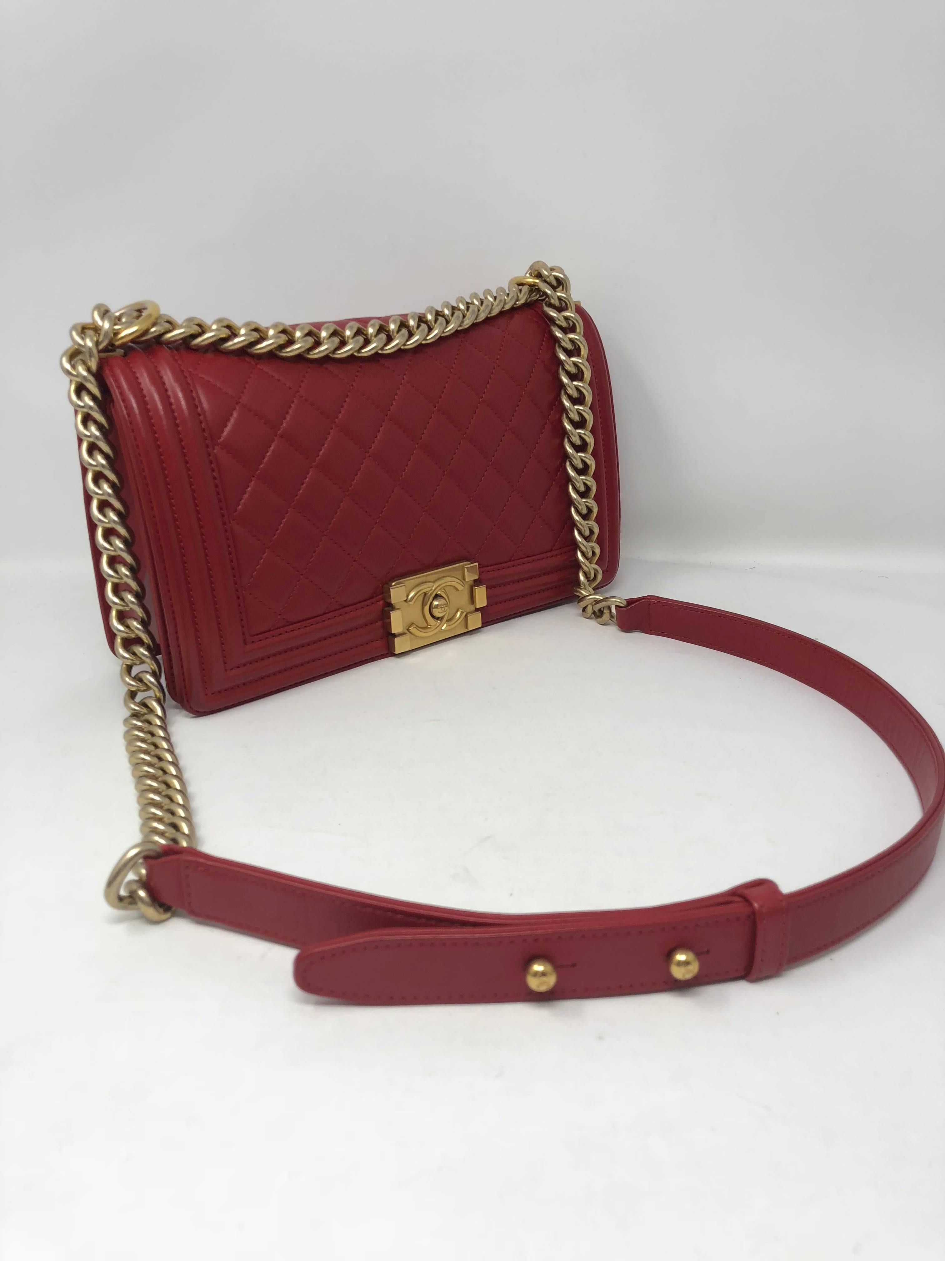 Chanel Le Boy Red Bag 10