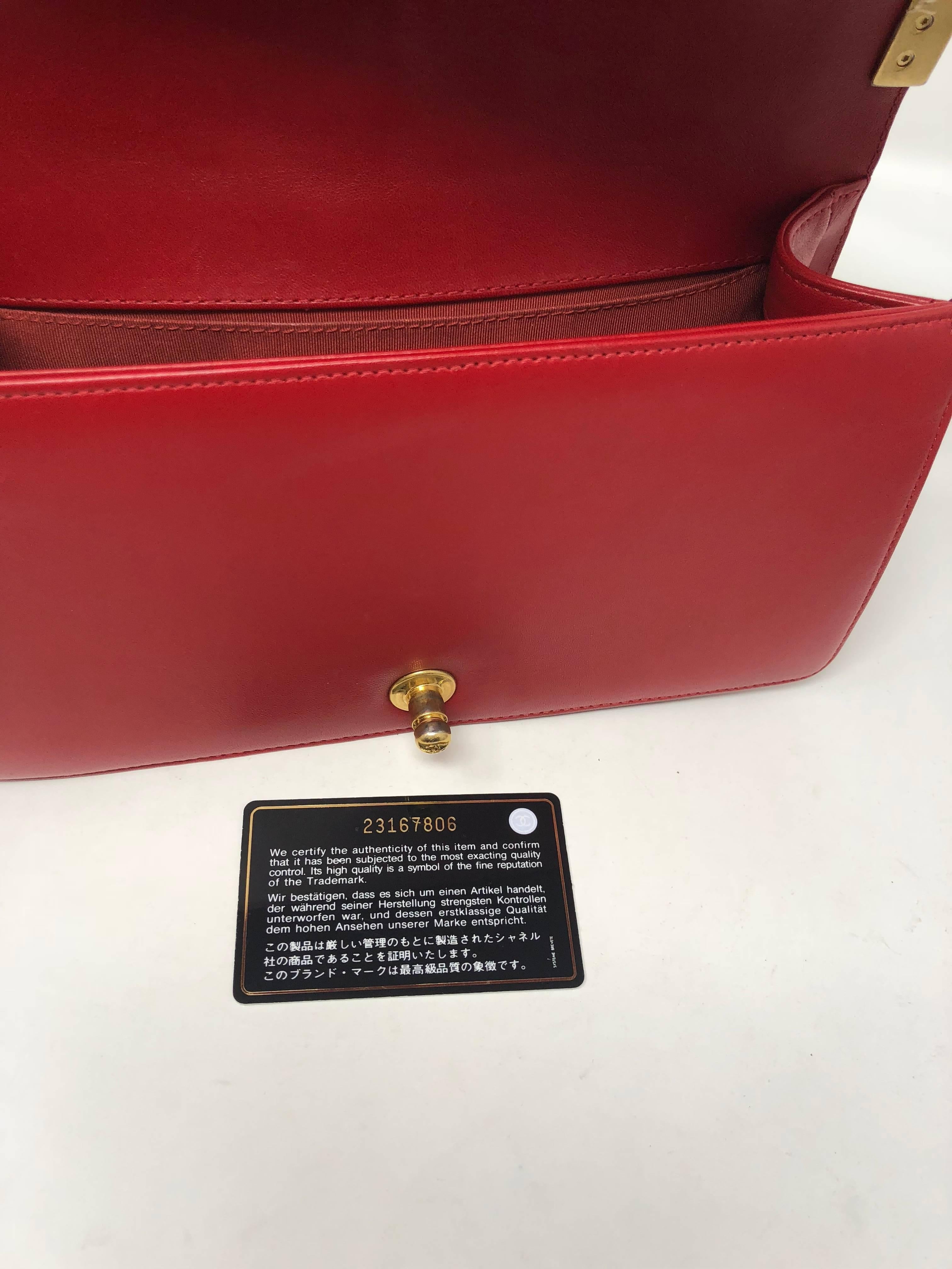 Chanel Le Boy Red Bag 9