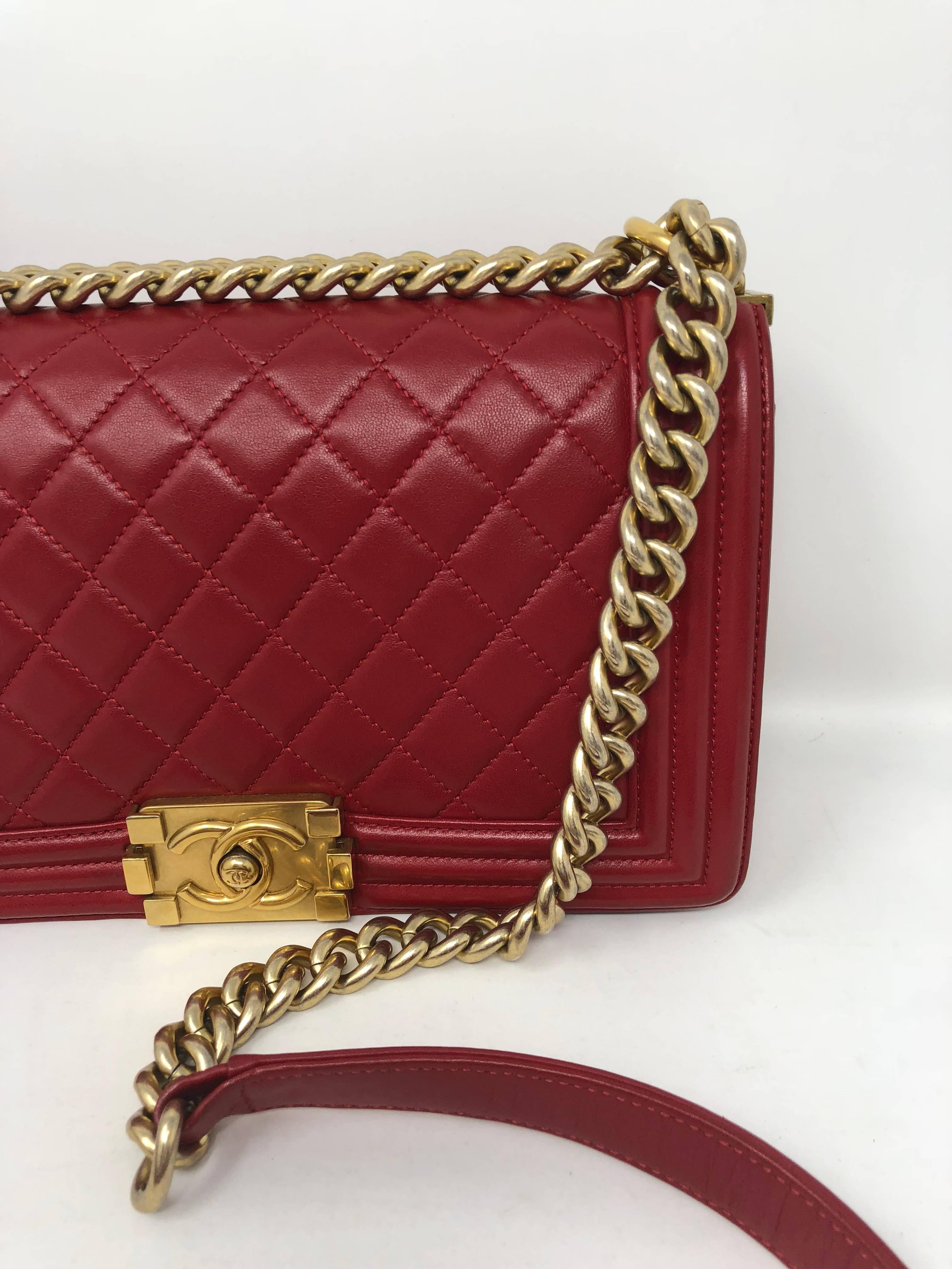 Chanel Le Boy Red Bag 2