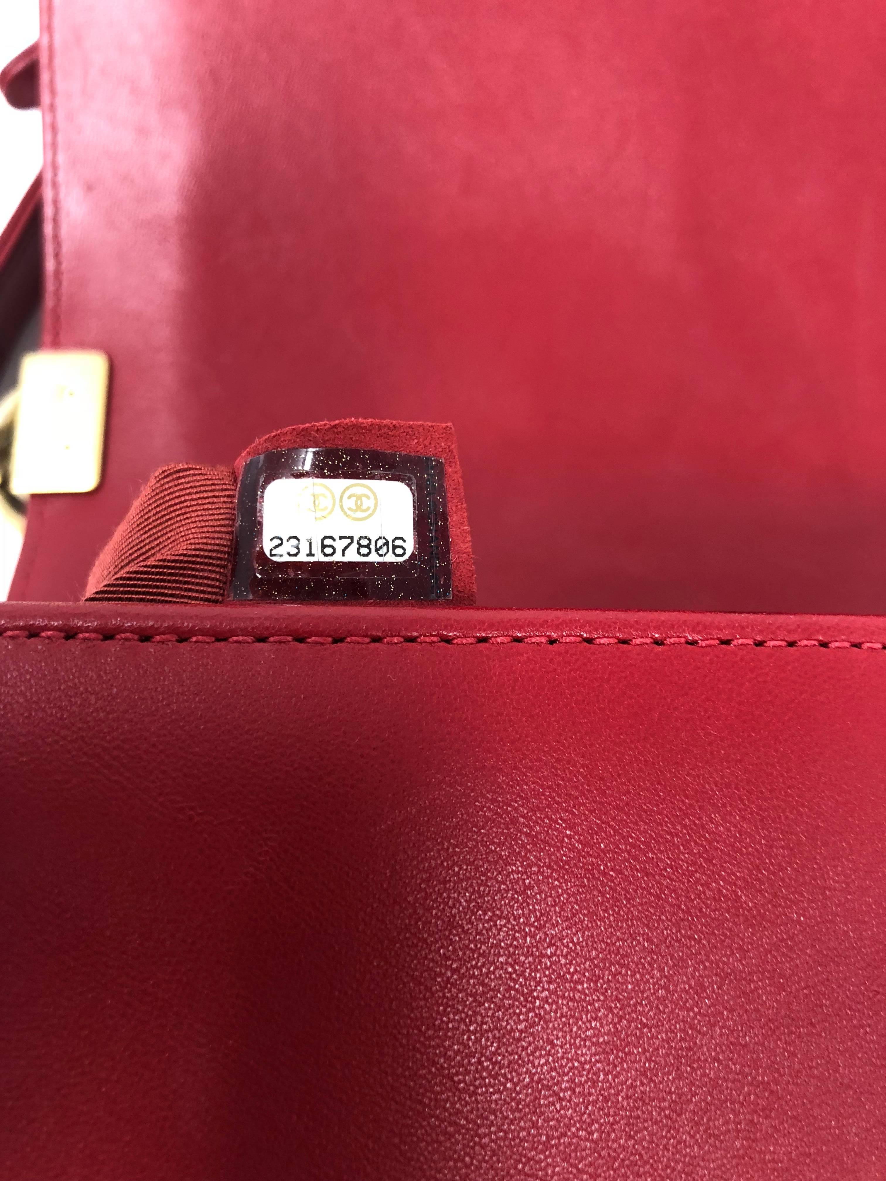 Chanel Le Boy Red Bag 8