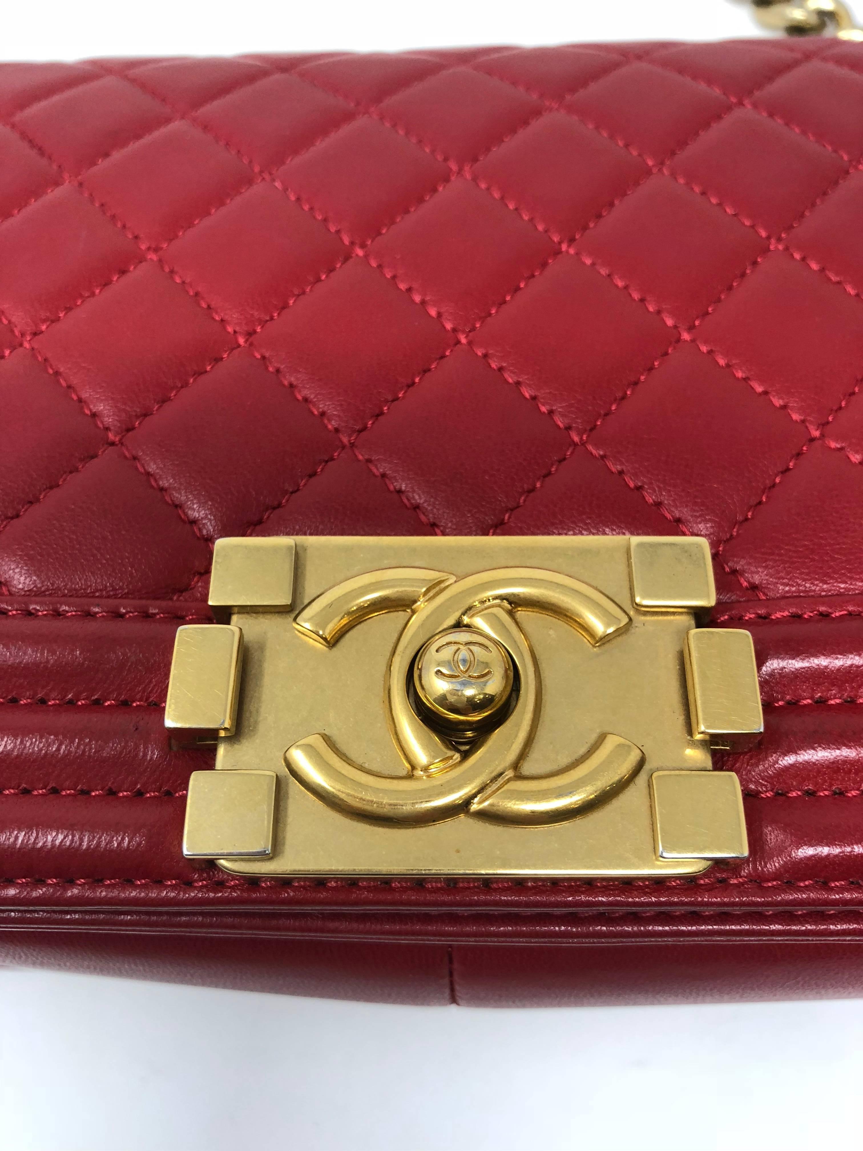 Chanel Le Boy Red Bag 5
