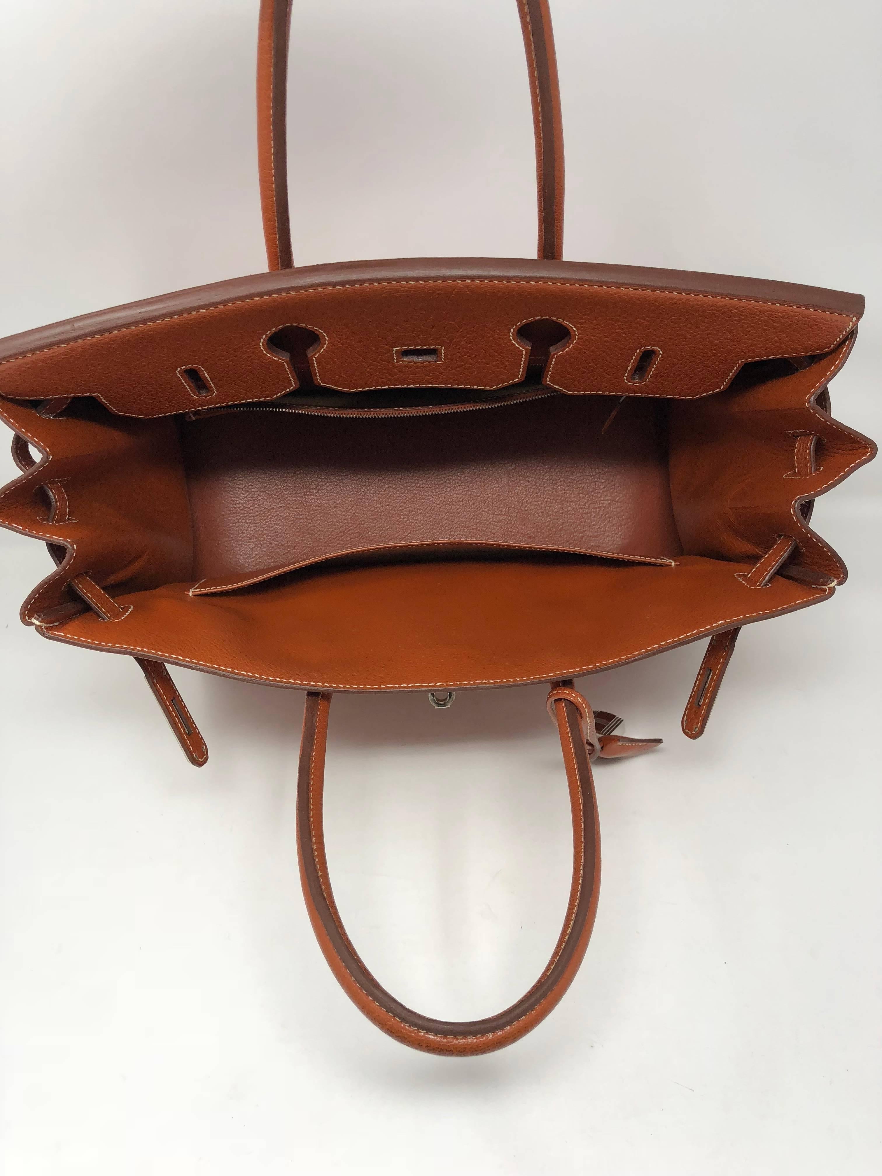 Hermes Potiron Orange Birkin 35 Bag 2