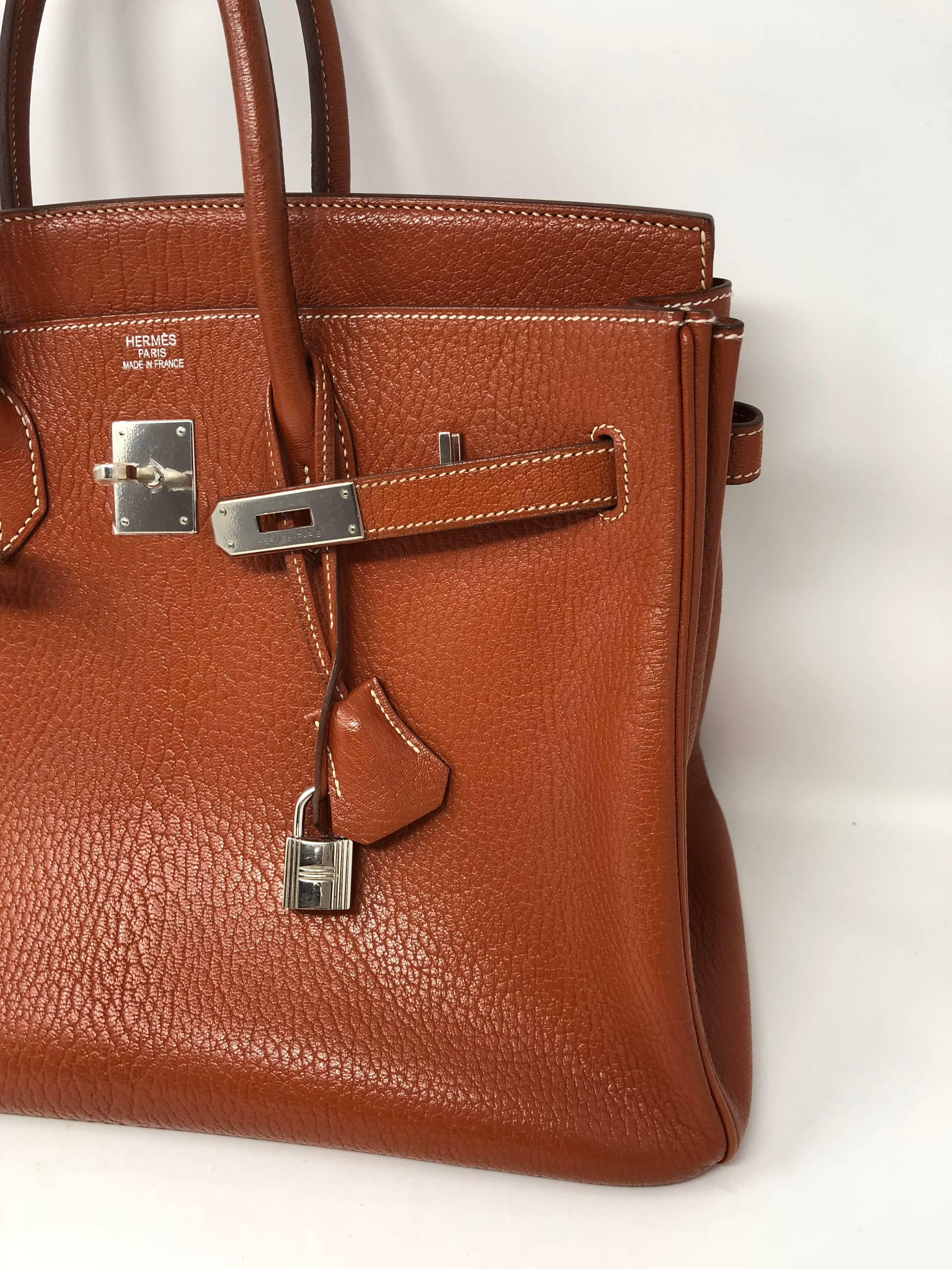 Hermes Potiron Orange Birkin 35 Bag 1